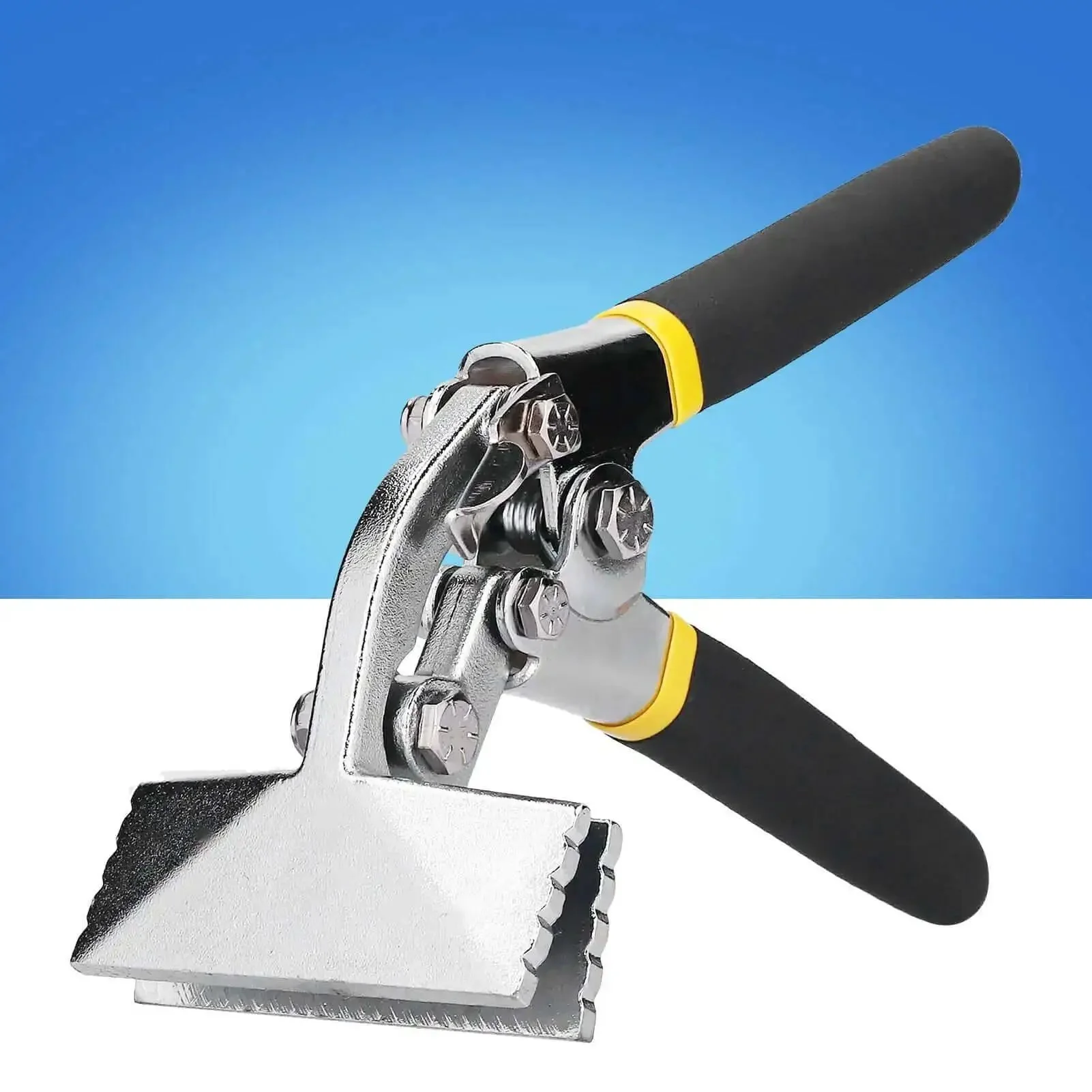 Sheet Metal Flanging Pliers Flat Nose Crimping Forceps Hand Seamer With Curved Handle Compound Leverage Built For Tight Spots And Precise Bending Seam Tool In Confined Spaces Perfect For Ductwork Ceiling Joints - Image 5