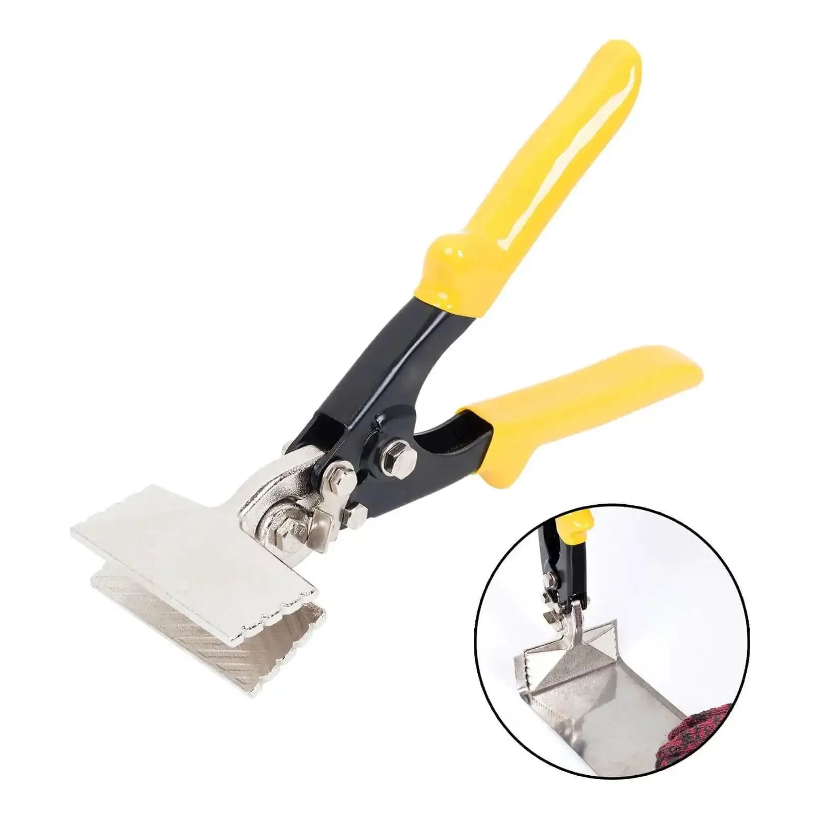 Sheet Metal Hand Seamer And Manual Bender Tool With Sturdy Non Slip Handle For Easy Bending Of 18 To 30 Gauge Galvanized Steel Up To 1.2mm Ideal For DIY Renovation And Repair Projects - Image 2