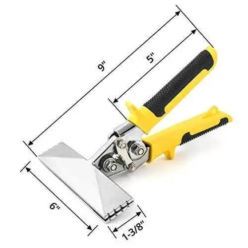 Sheet Metal Hand Seamer With 6 Inch Jaw For Flattening Bending And Seaming Metal Sheets Manual Pliers With Comfort Grip Handle Built Tough From High Strength Steel Nickel Plated For Durable Fabrication And Repair - Image 2