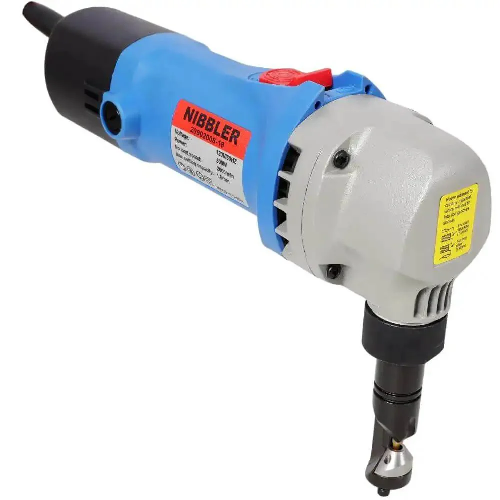 Sheet Metal Nibbler Electric Cutter With 360 Degree Rotation Heavy Duty 500W Power 16 Gauge 1.6mm Cutting Capacity Delivers 2000 RPM 120V For Automotive HVAC And Fabrication Projects Beast Mode Pro Tool - Image 6