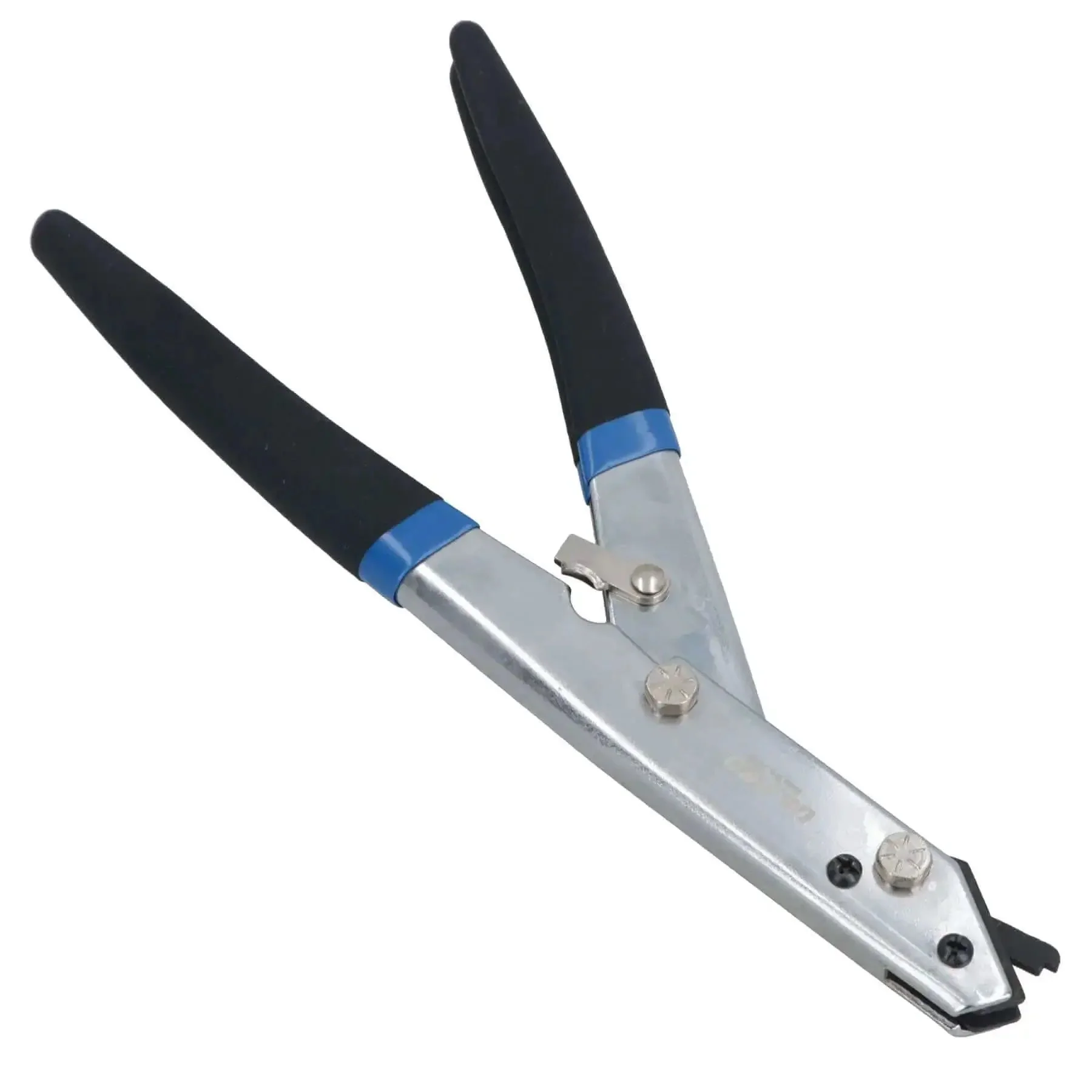 Sheet Metal Nibbler Hand Nibbler Steel Cutter For Aluminum, Brass, Copper, And Plastic With 1mm Steel 1.2mm Aluminum Cutouts Trim Circles Mid Panel Edges And Easy Grip Rubber Ergonomic Handles - Image 4