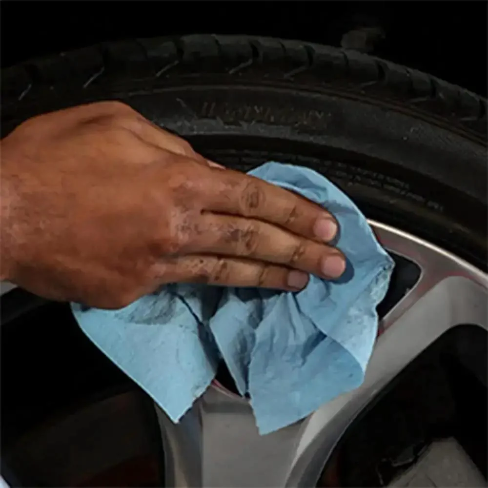 Shop Towel Roll 55 Count Bulk Pack For Auto Shops And Garages, Heavy Duty Absorbent Towels For Grease Oil Liquids And Spills, Industrial Strength Clean Up Roll, Durable Blue Color Great For Workshop Cleanup And Quick Dry Spills In Automotive Shops - Image 3