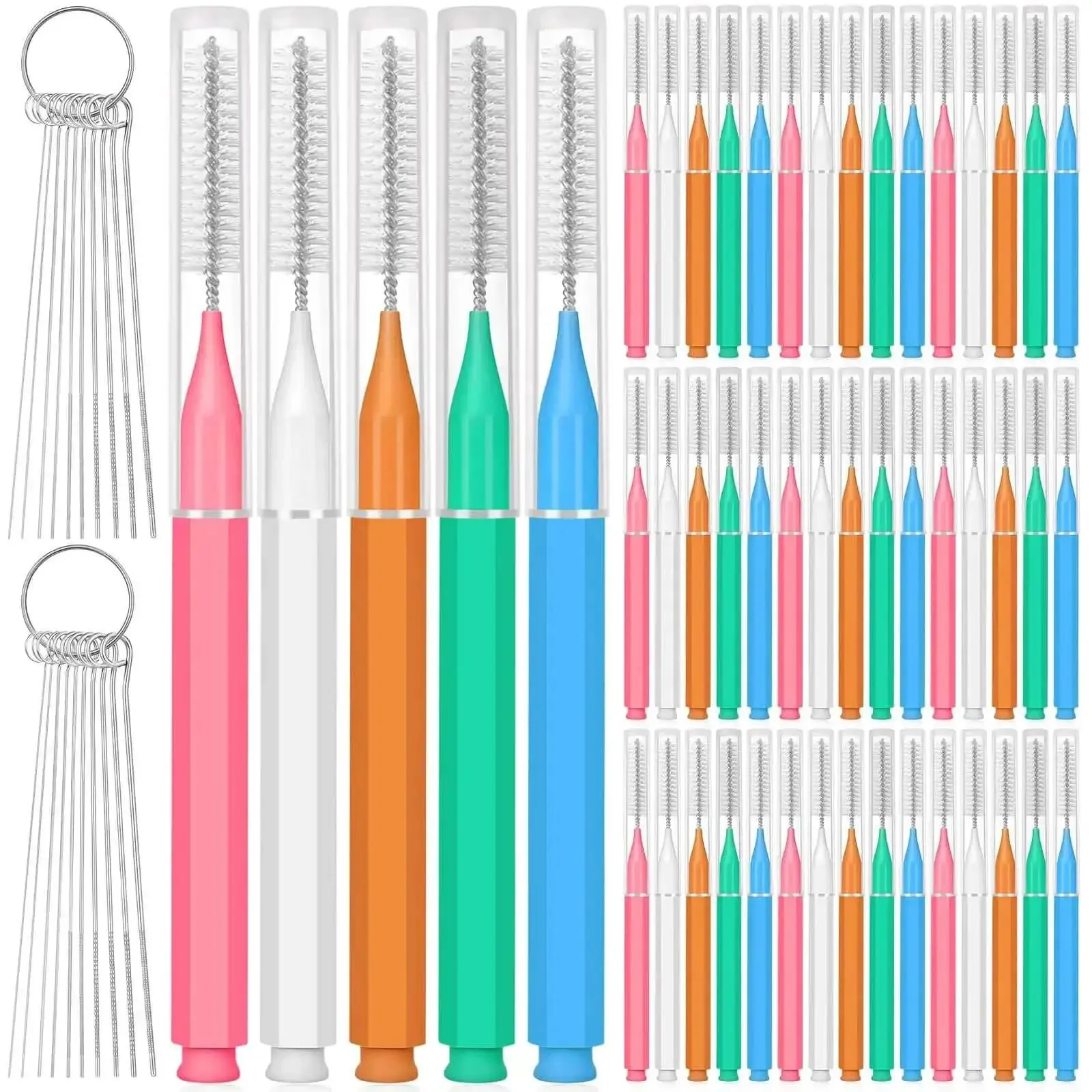 Shower Head Revival All In One Cleaning Kit With 50 Ultra Fine Nylon Brushes And 20 Surgical Steel Picks For Unclogging Nozzles Limescale Mineral Buildup Mold In Showers Faucets And Small Holes In 3D Printers And Cups Storage Case Included