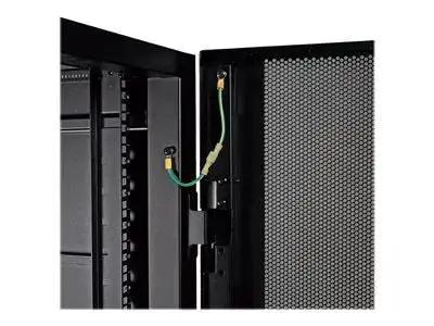 Side Panel for SR42UB Rack Enclosure With Key Lock Latch Black, SR42SIDE SmartRack Access Panel for 42U Standard Depth Cabinets, Heavy Duty Metal Construction, Easy Mounting, Secure Locking Handle - Image 2