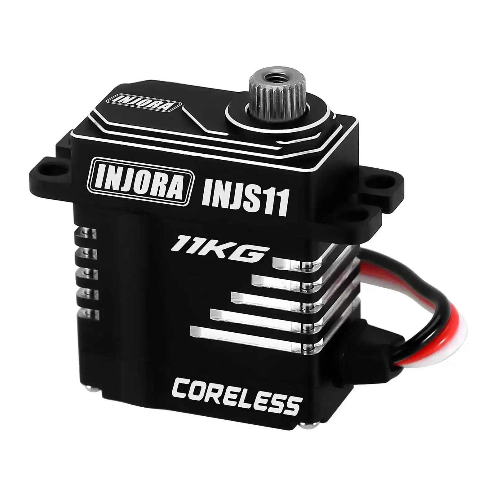 Side Wire Exit Coreless Digital Micro Servo With Metal Gear Beefy 11KgCm Torque Fast Response For 1 18th And 1 24th RC Crawlers Power Boost High Efficiency 0.106 Sec 60 Deg At 6V Not Compatible With TRX4M SCX24 Mount Bracket - Image 3