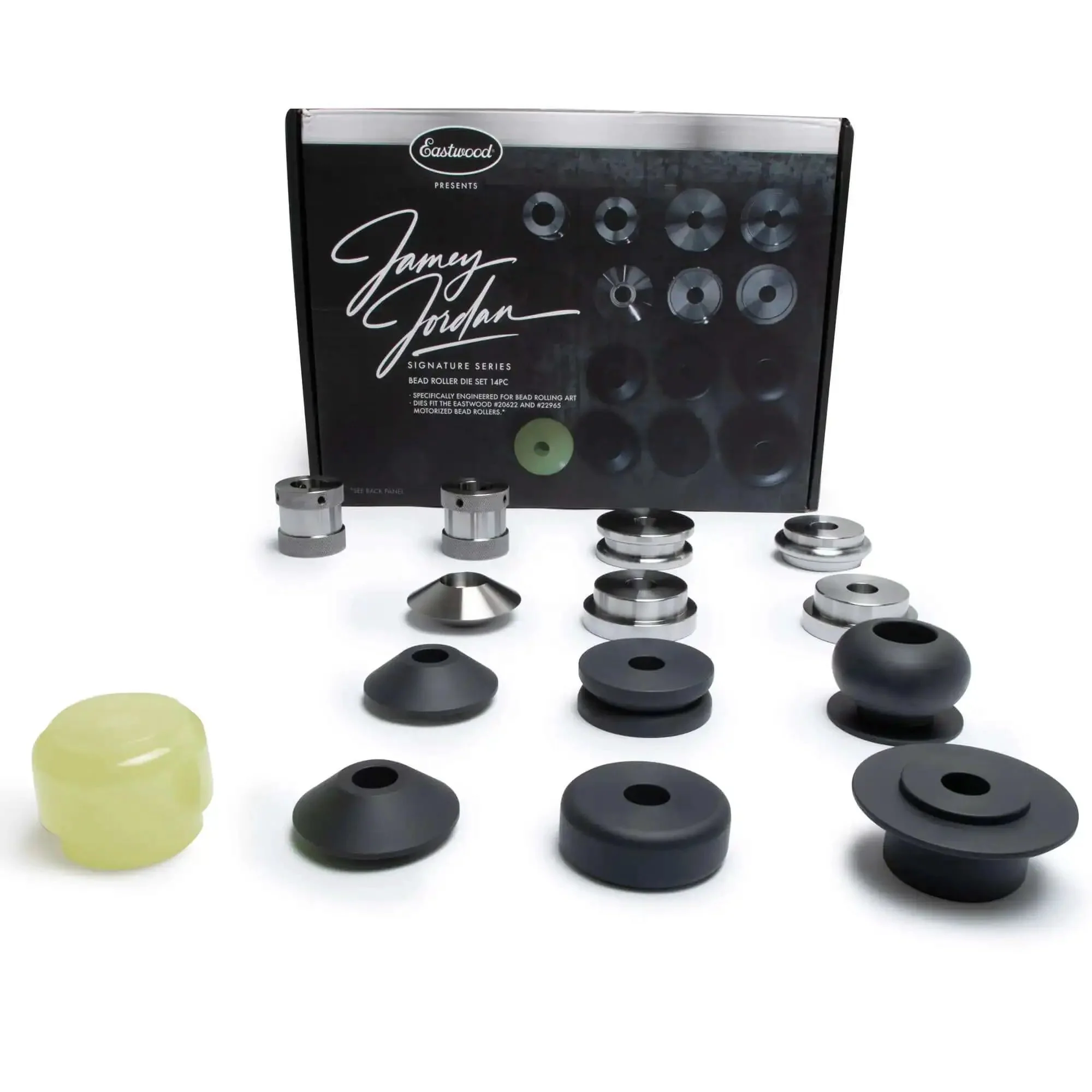 Signature Series Bead Roller Die Set For Metal Art And Fabrication Fourteen Piece Kit With One Quarter Inch Step Rolls Three Eighth Inch Bead Roller Tipping Die Solid Roll And Stencil Roll Dies For Precise Beading - Image 3