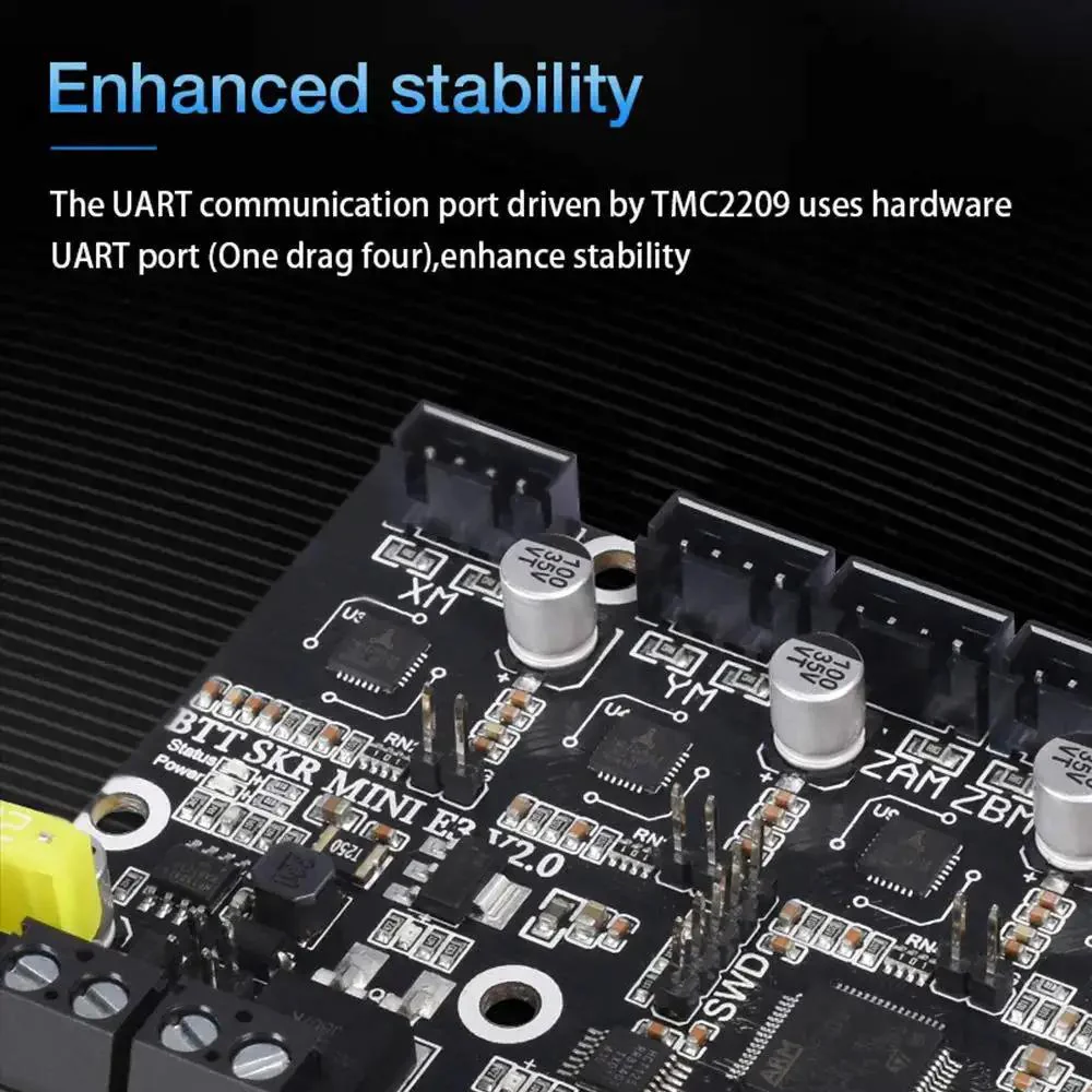 Silent 32Bit SKR Mini E3 V2 Control Board With TMC2209 UART Drivers For Ender 3 V2 Pro Ender 5 And Ender 3 Series 3D Printers Easy Plug And Play Upgrade For Smoother Printing - Image 6