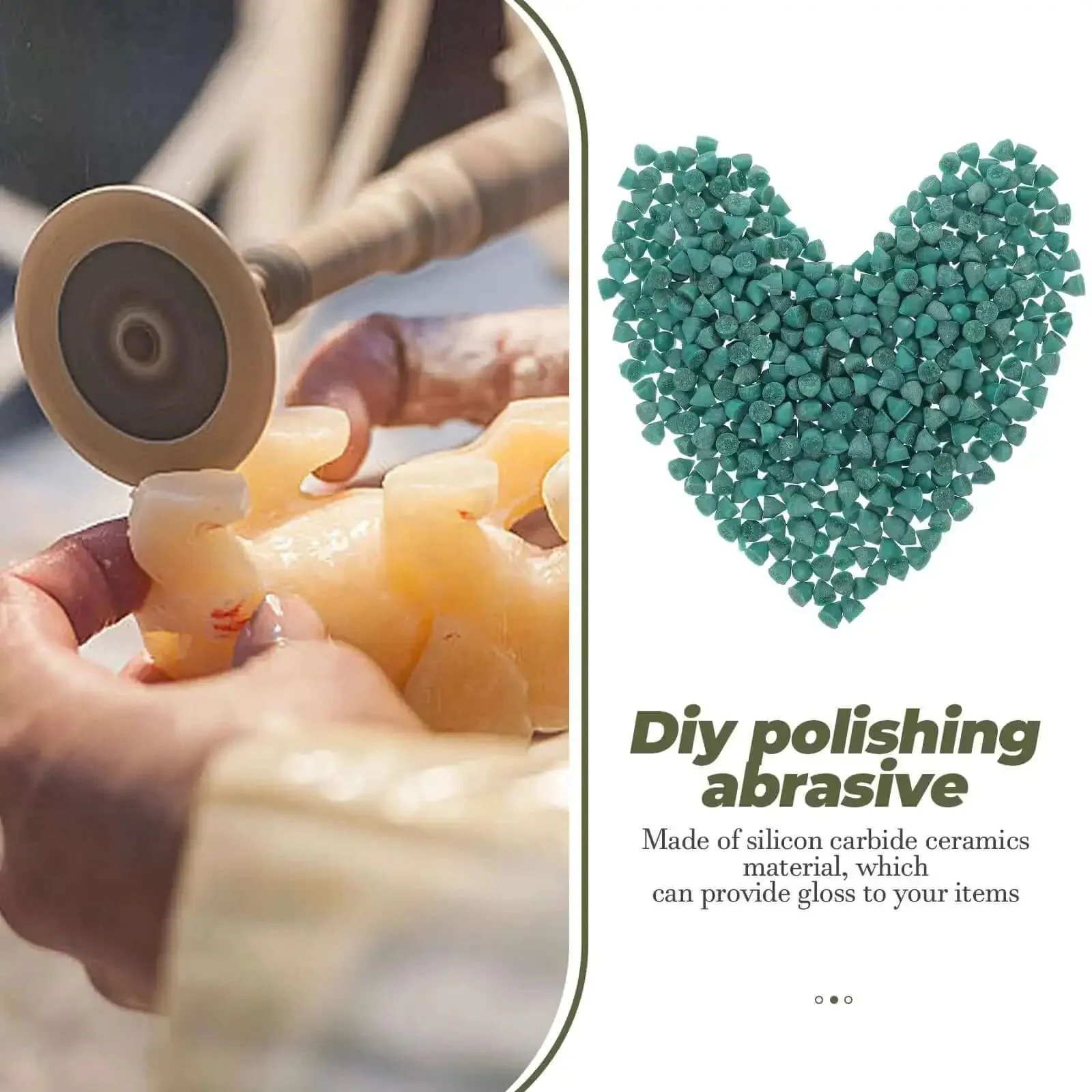 Silicon Carbide Cone Shaped Tumbling Media For Rotary Polishing Machines Grit Abrasive Buffing Material For Jewelry Polisher Rock Tumbler Media Ceramic Filler For Industrial Polishing - Image 8