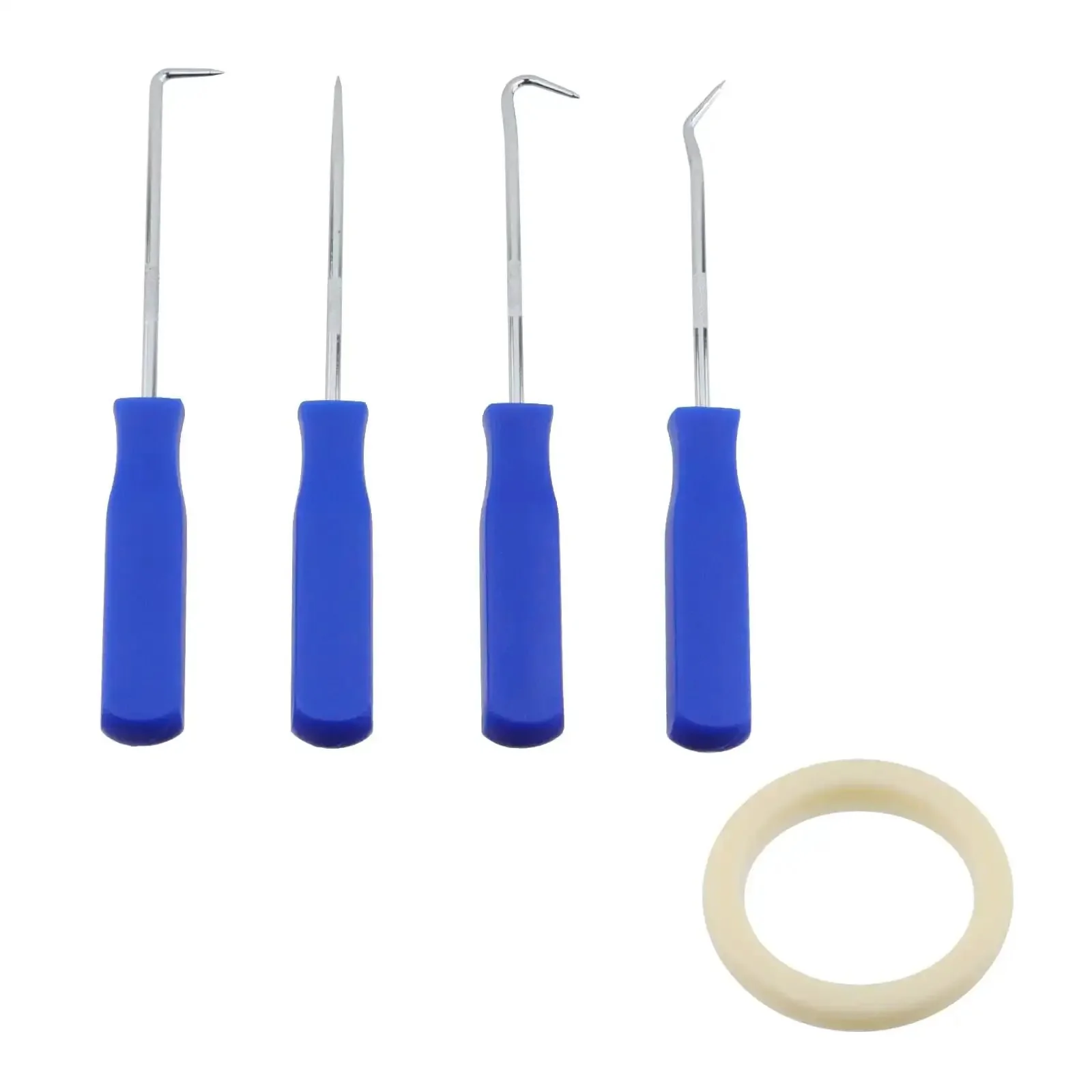 Silicone E61 Group Head Gasket 8mm For Espresso Machines 2 Piece Portafilter Gasket Replacement White Seal Kit With 4 Piece Tool Set Easy Fit Leak Proof Espresso Machine Seal For Better Brews