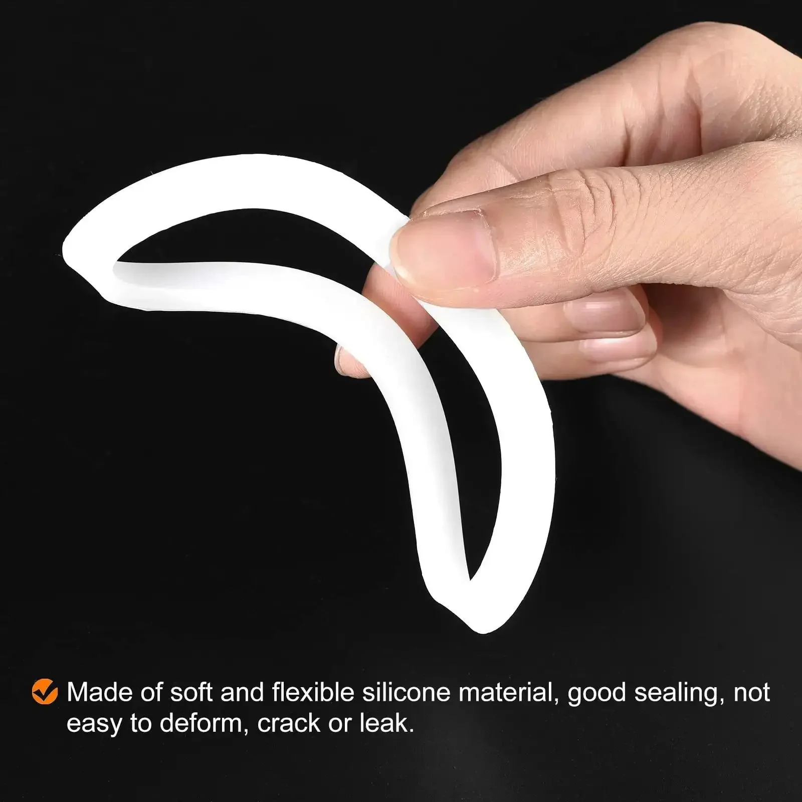 Silicone Gasket Seal For 1 Cup Coffee Pot Replacement Ring 38x50x2.2mm Fits Aluminum Coffee Maker No Spill Leak Proof High Temp Kitchen Accessory Pack Of Five Now - Image 3