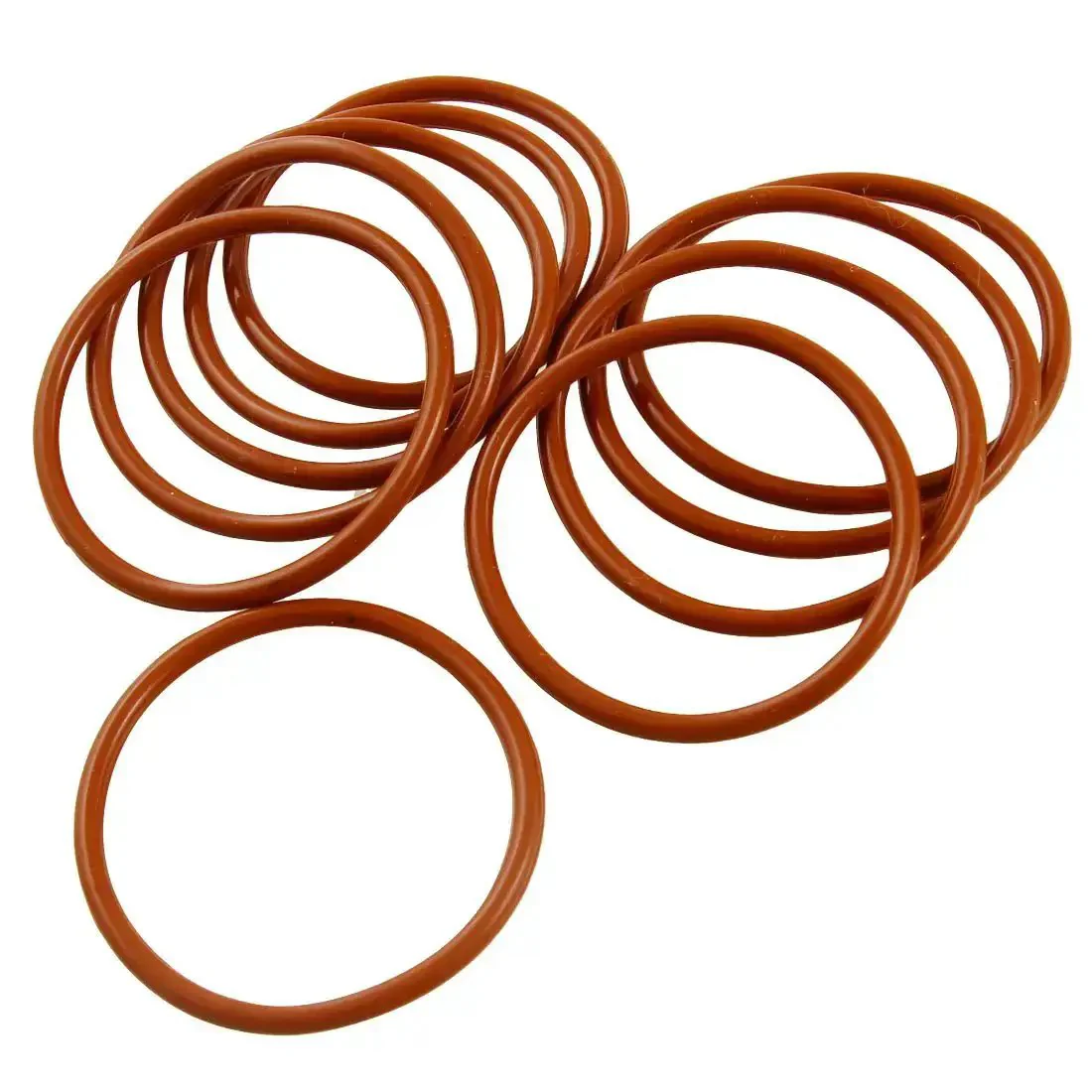 Silicone O Ring 50mm Outer Diameter 44mm Inner Diameter 3mm Cross Section VMQ Seal Gasket Red Pack Of 10 Crazy Durable High Temp Resistant Food Grade For Travel Mugs And Small Equipment Minus 22 Fahrenheit To 392 Fahrenheit