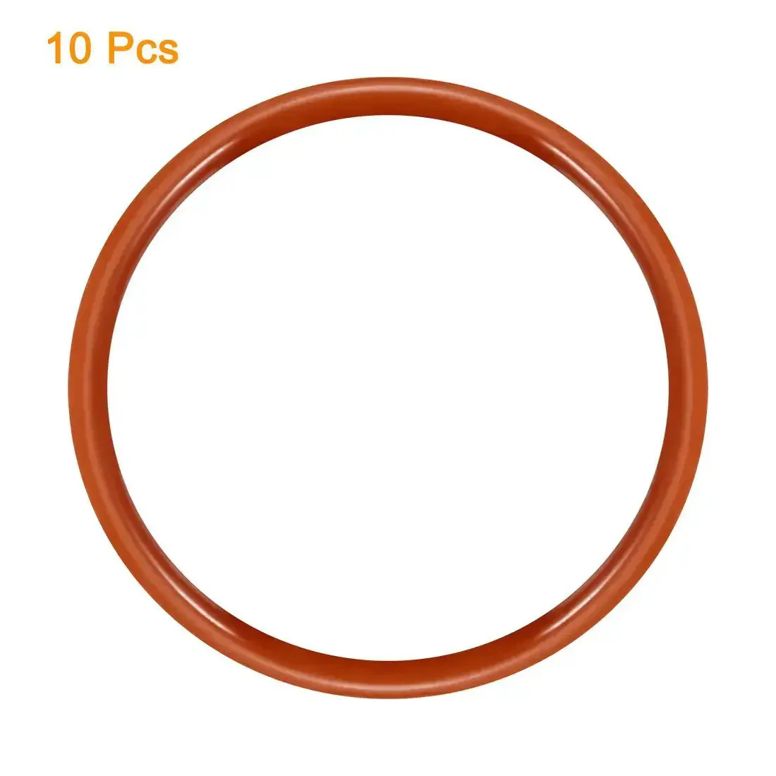 Silicone O Ring Set 29mm Outside Diameter 25.2mm Inner Diameter 1.9mm Cross Section VMQ Red Go-To Sealing Gasket 10 Pack High Temp Resistant for Travel Mugs Bottles and Small Appliances - Image 3