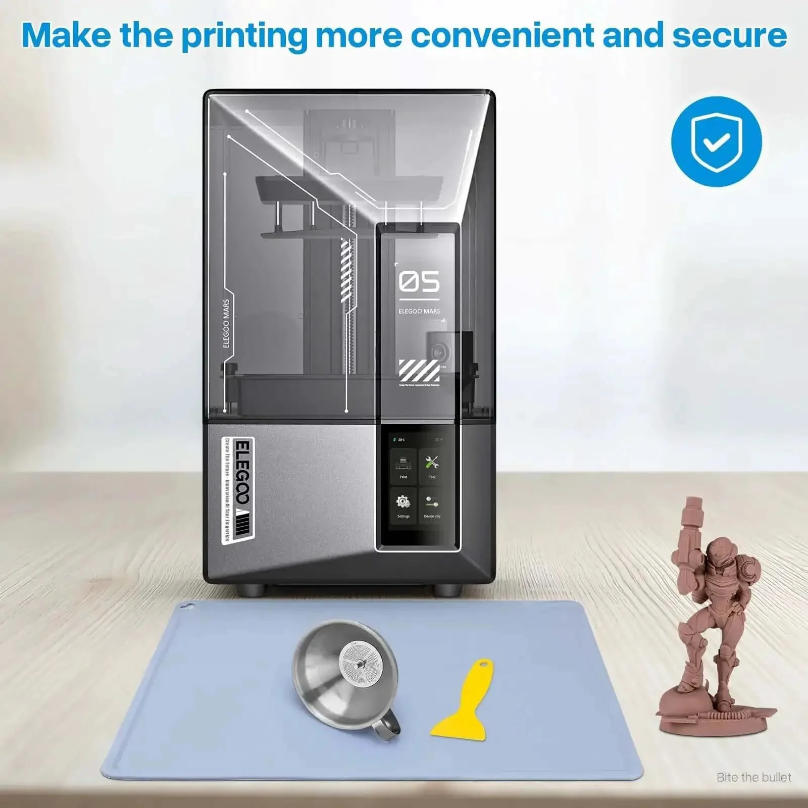Silicone Resin Printing Mat 400x300mm 2.8mm Thick For LCD 3D Printers, Water Resistant And Easy To Clean, Mess Free Work Surface That Protects Your Desk, Pro Grade Spill Proof Durable Silicone Pad For Resin Curing And Cleanup - Image 2