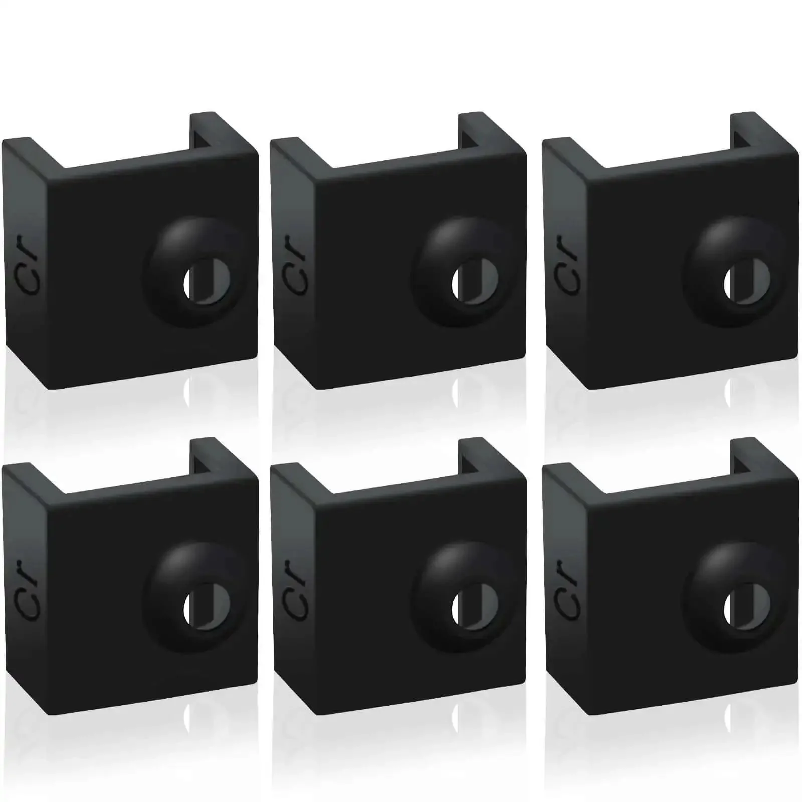 Silicone Sock For Hotend 6 Pack Heat Block Cover For 3D Printer Fits Ender 3 Pro V2 Ender 5 Plus 5 Pro CR 10S Mk7 Mk8 Mk9 Hotend Protection Easy Clean And Burn Prevention Keep Nozzle Clean And Print Consistently