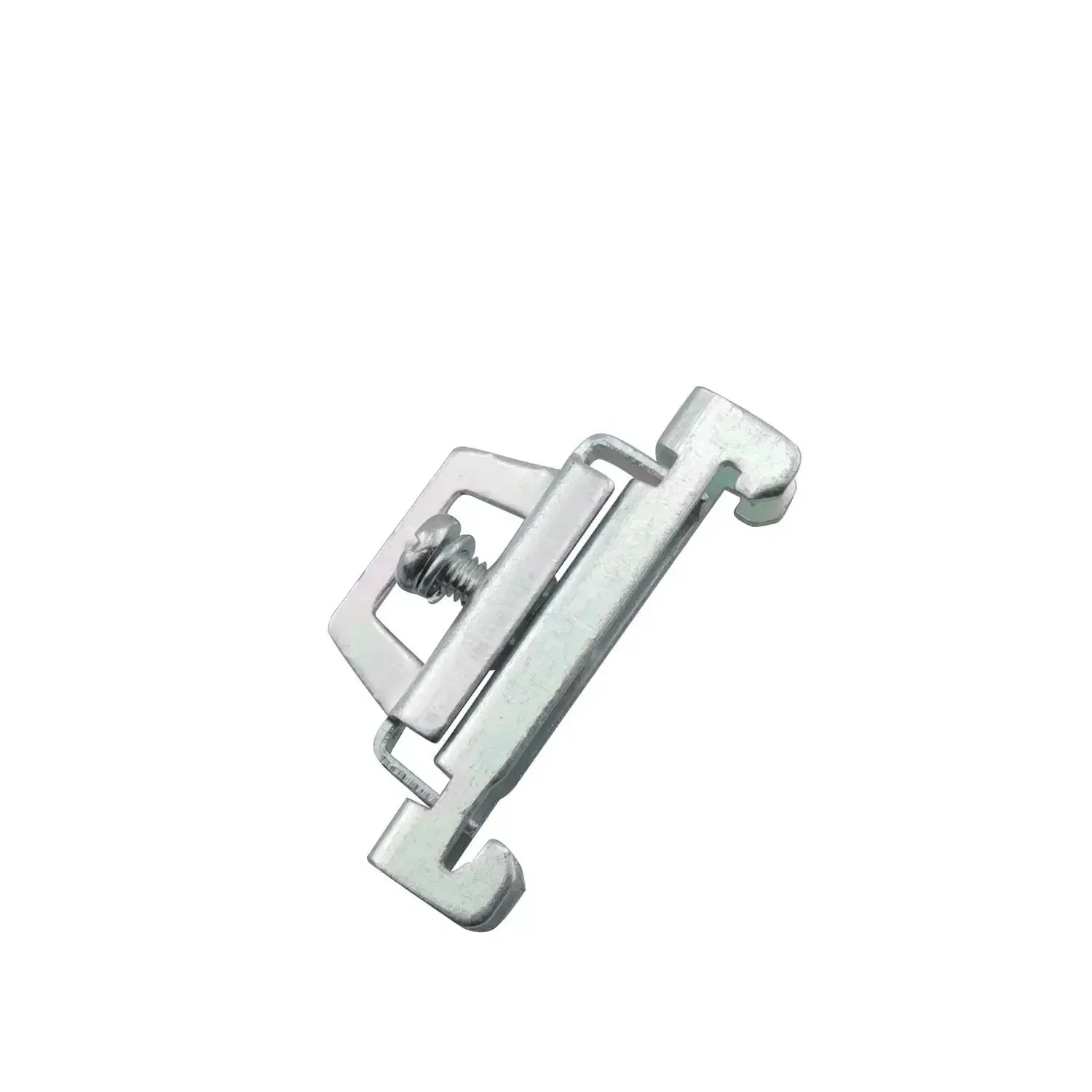 Silver Galvanized 12 Piece DIN Rail Mount Terminal Blocks End Stopper Screw Type Clamp for 35mm Wide Guide Rails Built Tough with Rust Resistant Cold Rolled Steel Construction and Easy Installation - Image 5