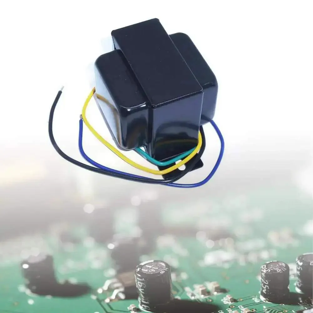 Single Ended Output Audio Transformer For Tube Amp 5K Primary 5W Secondary 0 Ohm 4 Ohm 8 Ohm Compatible With 6P1 6P14 6P6 Tubes 19X26mm Core 70mm Mounting Black Lacquer Shield For Old School Vintage HiFi Amplifiers - Image 3
