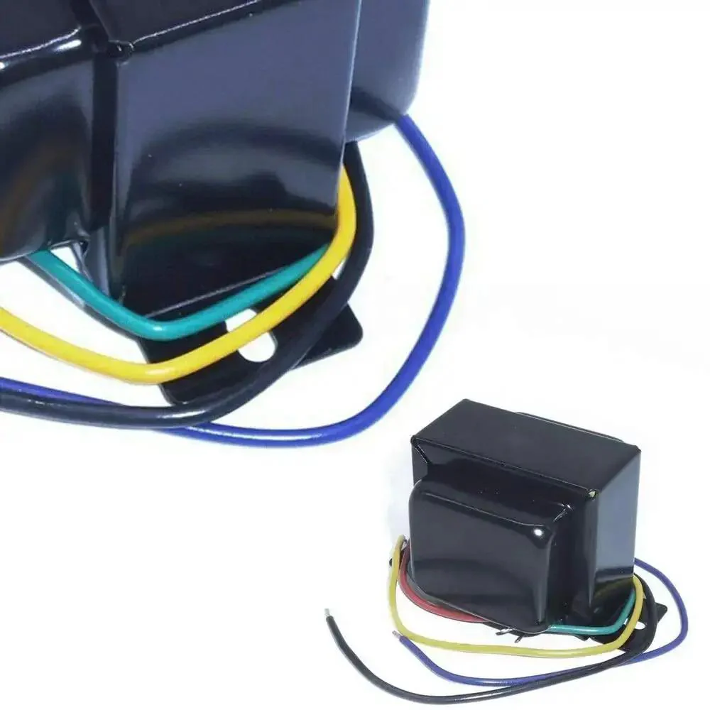 Single Ended Output Audio Transformer For Tube Amp 5K Primary 5W Secondary 0 Ohm 4 Ohm 8 Ohm Compatible With 6P1 6P14 6P6 Tubes 19X26mm Core 70mm Mounting Black Lacquer Shield For Old School Vintage HiFi Amplifiers - Image 4