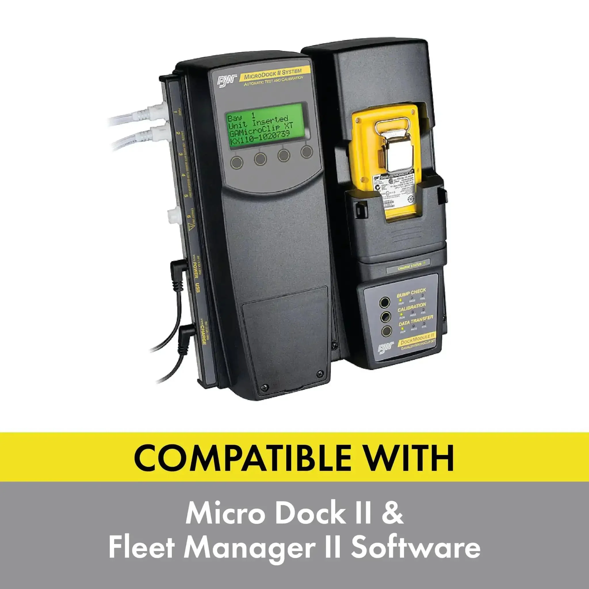 Single Gas Detector For Hydrogen Sulfide H2S With No Fuss One Button Operation Calibration-Free Up To Two Years Wide Angle Flash With Audible And Vibration Alerts Automatically Logs 35 Gas Events Compatible With Micro Dock II - Image 2
