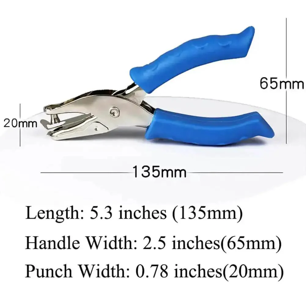 Single Hole Circle Paper Punch Handheld Scrapbooking Punch Rubber Coated Handle 6Mm Circle Puncher For School Office Home Craft Cuts Up To 12 Sheets Keeps Paper Scraps Contained - Image 8
