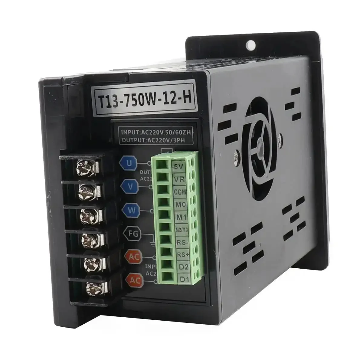 Single Phase To Three Phase VFD Inverter For Spindle Motors, 220V 0.75kW 1HP 5A Variable Frequency Drive, Easy Plug And Play 0 To 400 Hz Output, Compact 127 mm By 80.5 mm By 53 Mm, Great For CNC And DIY Speed Control - Image 3