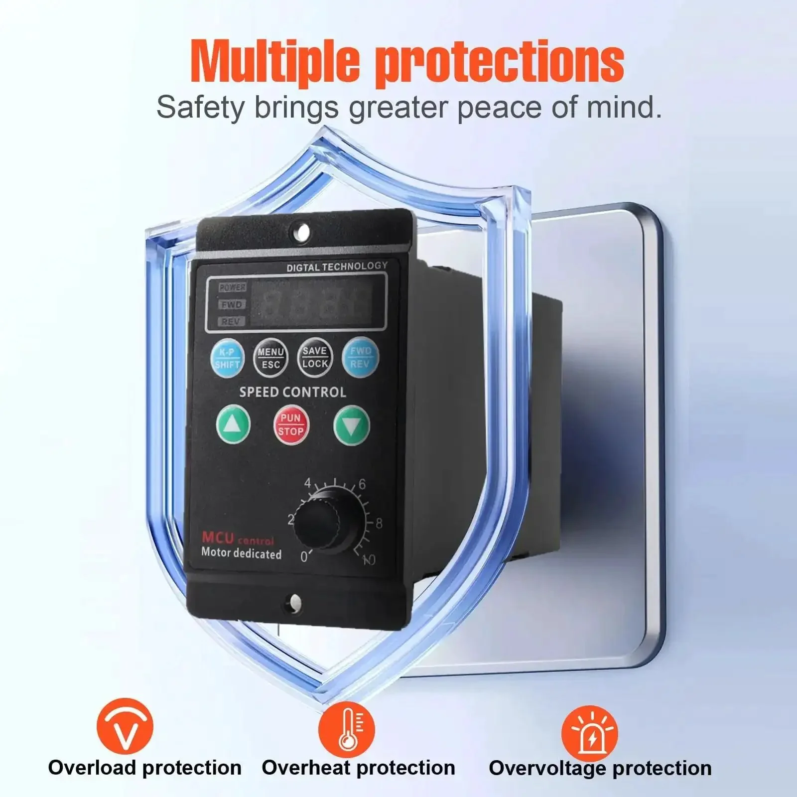 Single Phase To Three Phase VFD Inverter For Spindle Motors, 220V 0.75kW 1HP 5A Variable Frequency Drive, Easy Plug And Play 0 To 400 Hz Output, Compact 127 mm By 80.5 mm By 53 Mm, Great For CNC And DIY Speed Control - Image 7