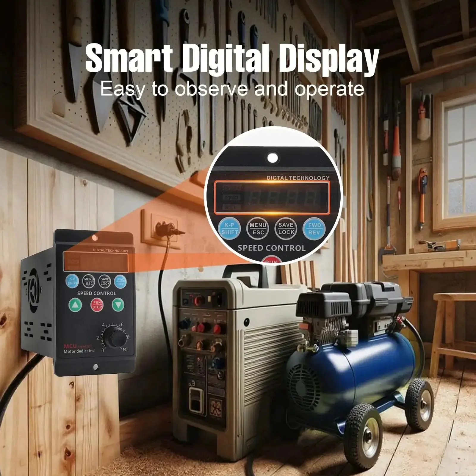 Single Phase To Three Phase VFD Inverter For Spindle Motors, 220V 0.75kW 1HP 5A Variable Frequency Drive, Easy Plug And Play 0 To 400 Hz Output, Compact 127 mm By 80.5 mm By 53 Mm, Great For CNC And DIY Speed Control - Image 8