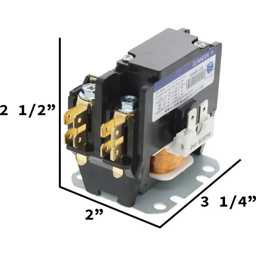 Single Pole 30A Condenser Contactor For Residential ACs, Upgraded Replacement Fits Nordyne 3100A15Q152L, Works With 99 Percent Of Major AC Units, Easy Install And Durable Design - Image 2