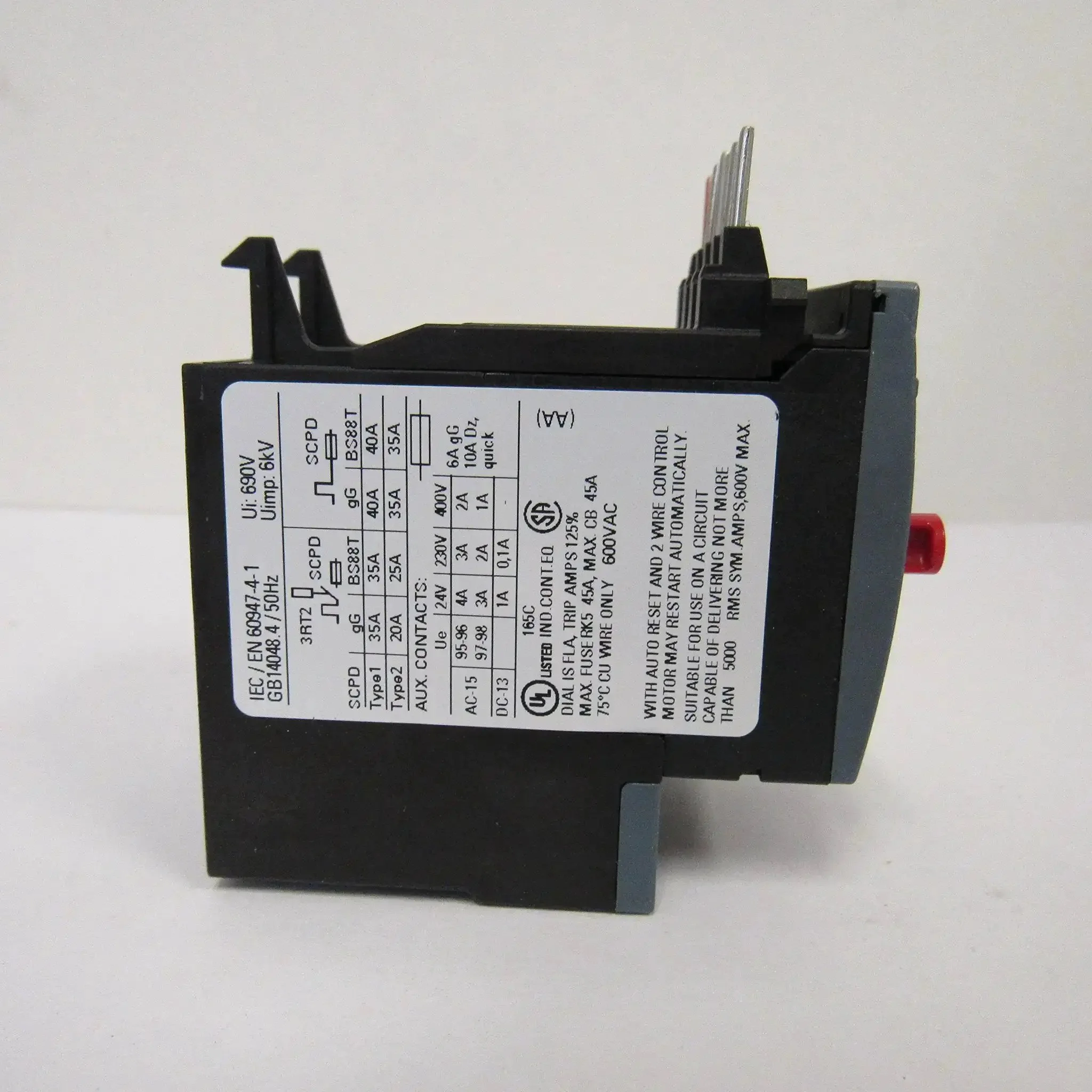 Sirius 3RU2116-1KB0 Thermal Overload Relay for Motors and Industrial Loads, Current-Dependent Protection With 9.0 to 12.5 Amp Adjustable Range, Rock-Solid Safety Guard, Heavy-Duty Easy Setup and Plug-and-Play Reliability - Image 2