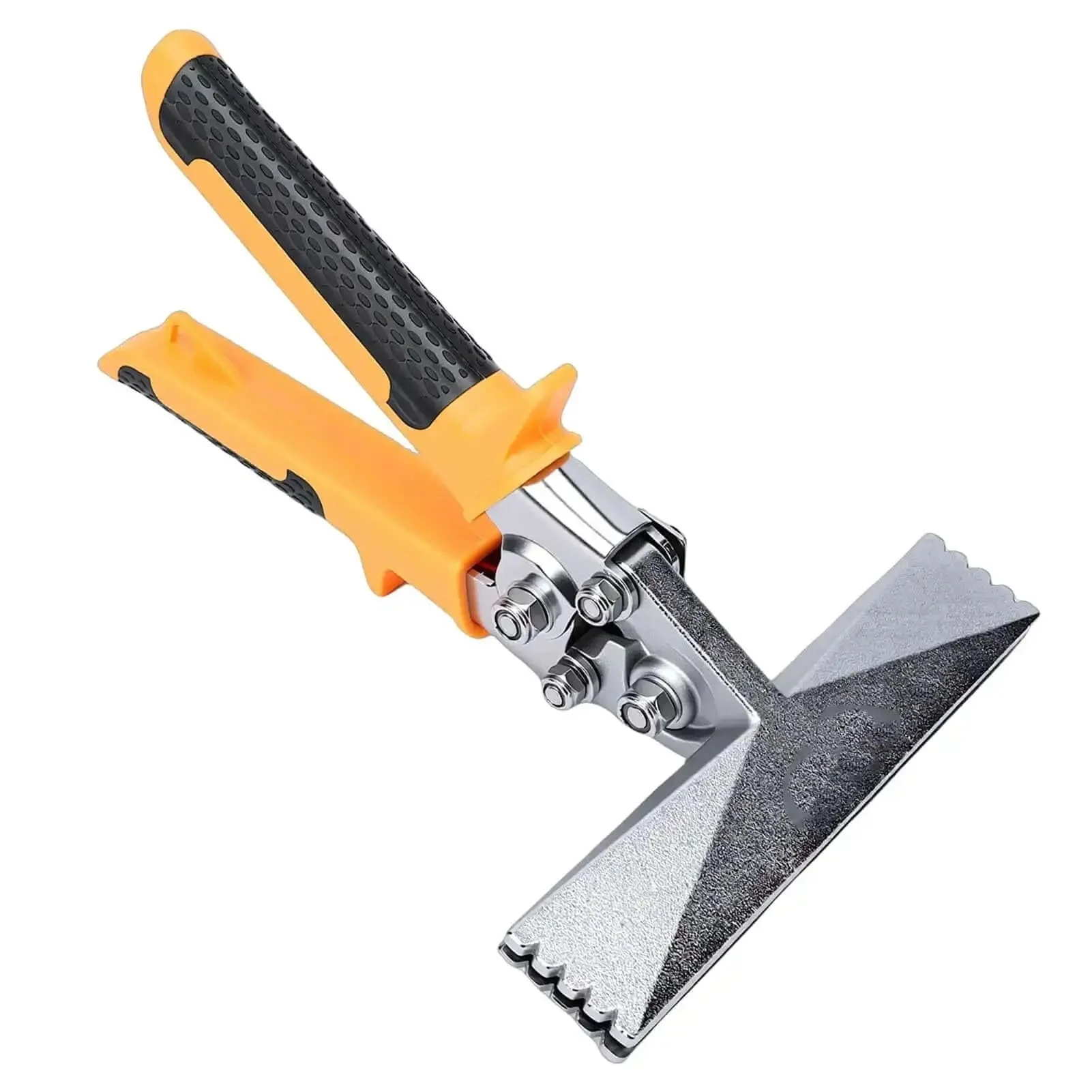 Six Inch Sheet Metal Bender With Straight Jaw Pliers Hand Seamer For HVAC Systems, Ergonomic Non Slip Handle, Pro Grade CRV Steel Tool For Bending, Seaming And Flattening - Image 3