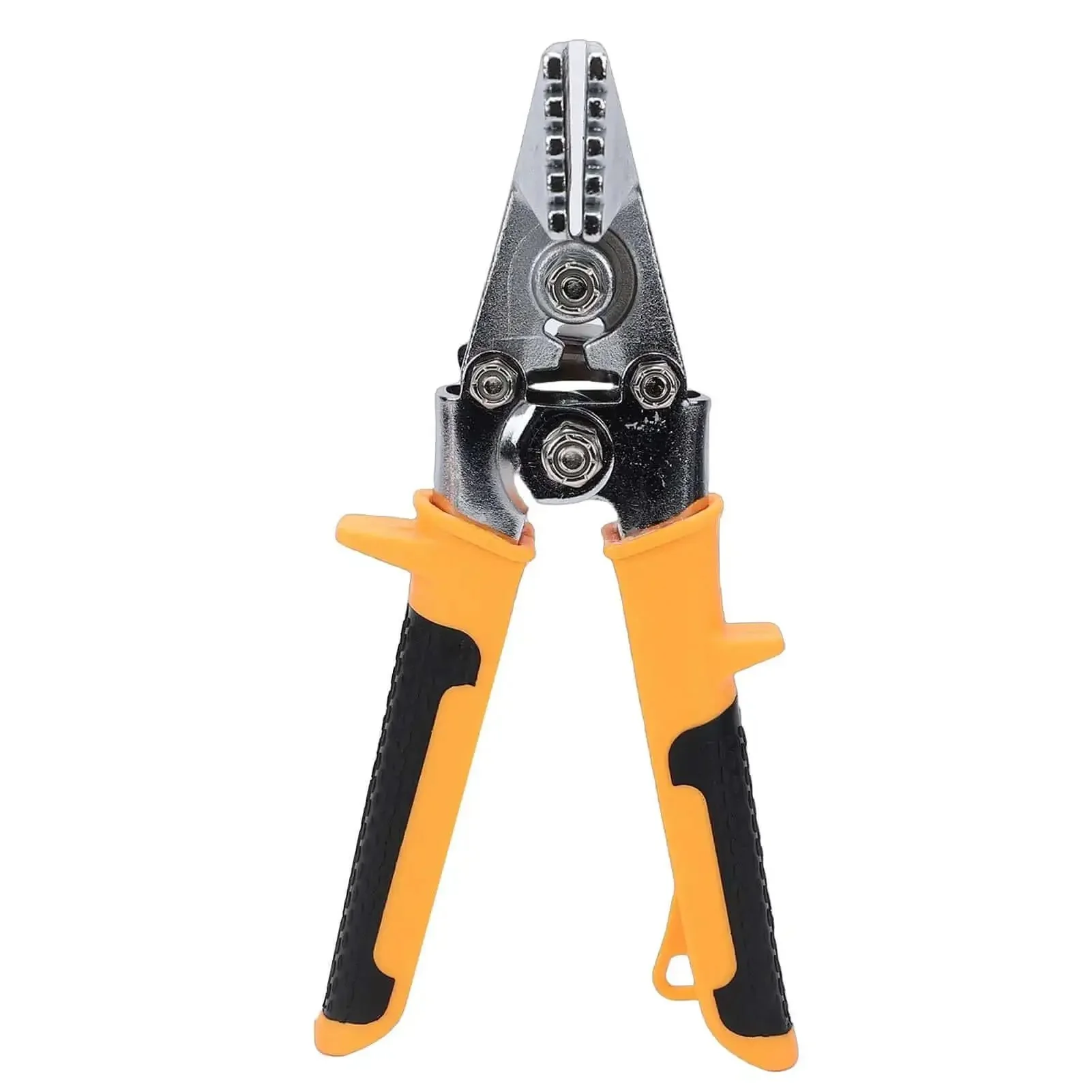 Six Inch Straight Jaw Metal Bending Pliers For HVAC Ductwork Pro Grade Hand Seamer With Ergonomic Non Slip Handle And Forged CRV Steel Construction Quarter Inch Marked Grooves For Precise Bends And Secure Grips - Image 2