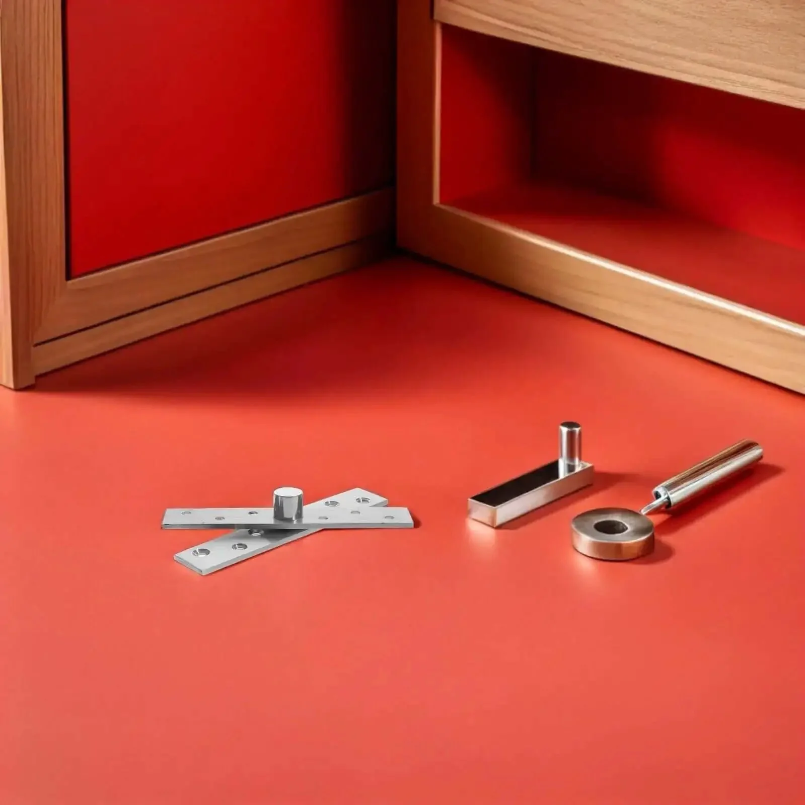 Six Pack 360 Degree Concealed Door Pivot Hinges For Wood Cabinets, Heavy Duty Stainless Steel Hidden Rotation Hinges For Secret Doors And Invisible Bookcase Hardware - Image 7
