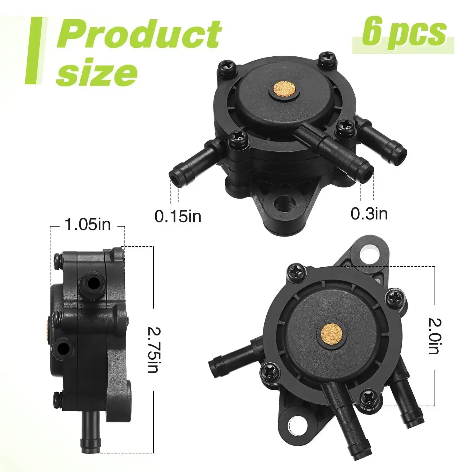 Six Pack Fuel Pumps For Lawn Mower Replacement Compatible With 491922 691034 692313 808492 808656 808281 Great For Outdoor Garden Maintenance Easy Install And Reliable Performance - Image 7
