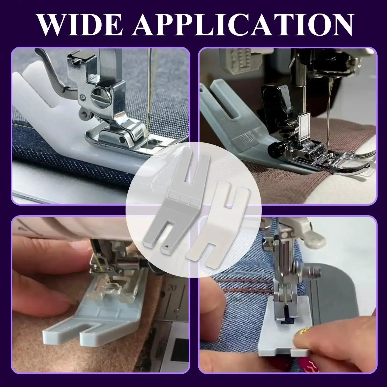 Six Pack Hump Jumper Sewing Tool Set For Quick Seam Finishing And Button Attachments With Two Size Options To Tackle Thick Fabrics Like Denim And Sweatshirts Universal Fit For Most Home Sewing Machines - Image 2