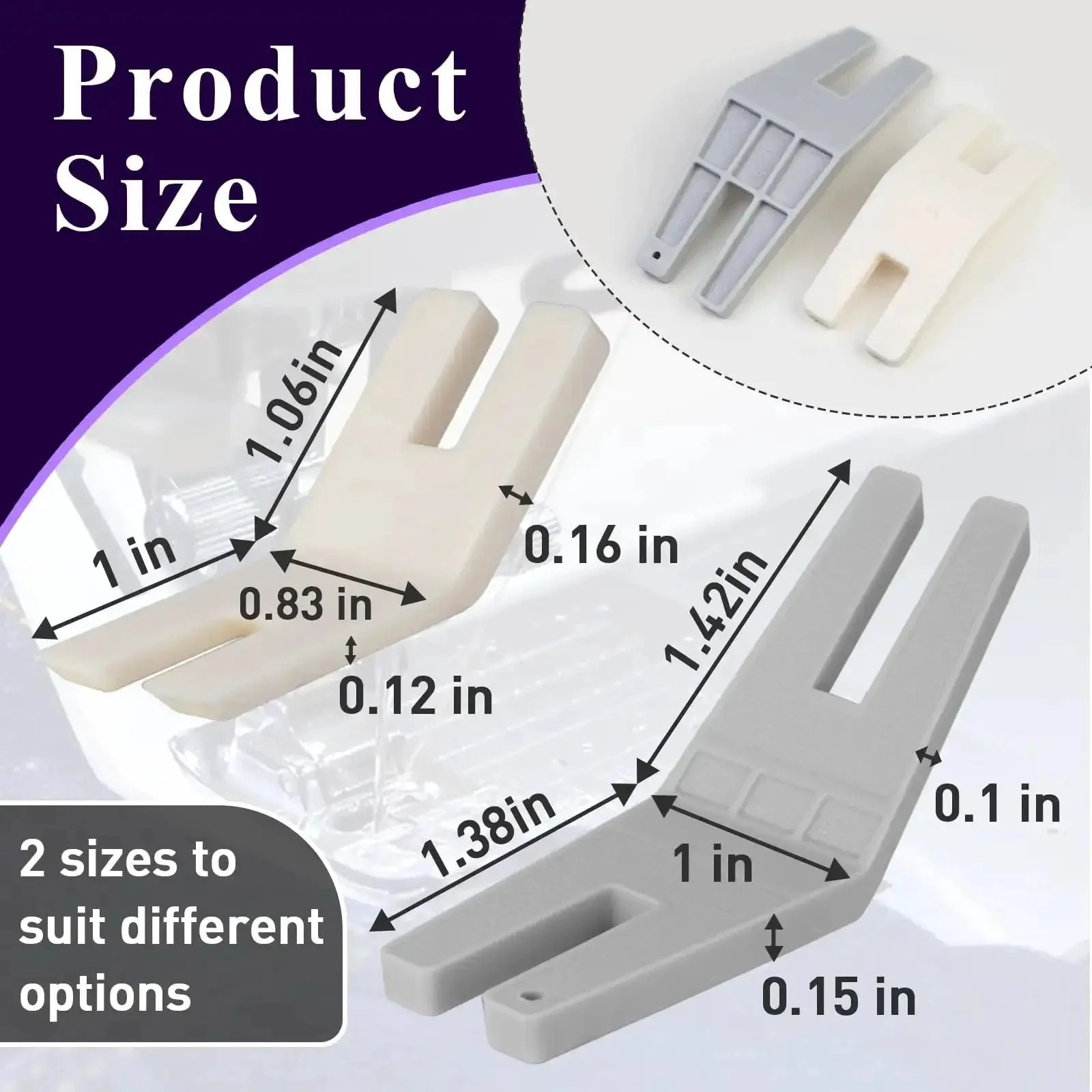 Six Pack Hump Jumper Sewing Tool Set For Quick Seam Finishing And Button Attachments With Two Size Options To Tackle Thick Fabrics Like Denim And Sweatshirts Universal Fit For Most Home Sewing Machines - Image 4