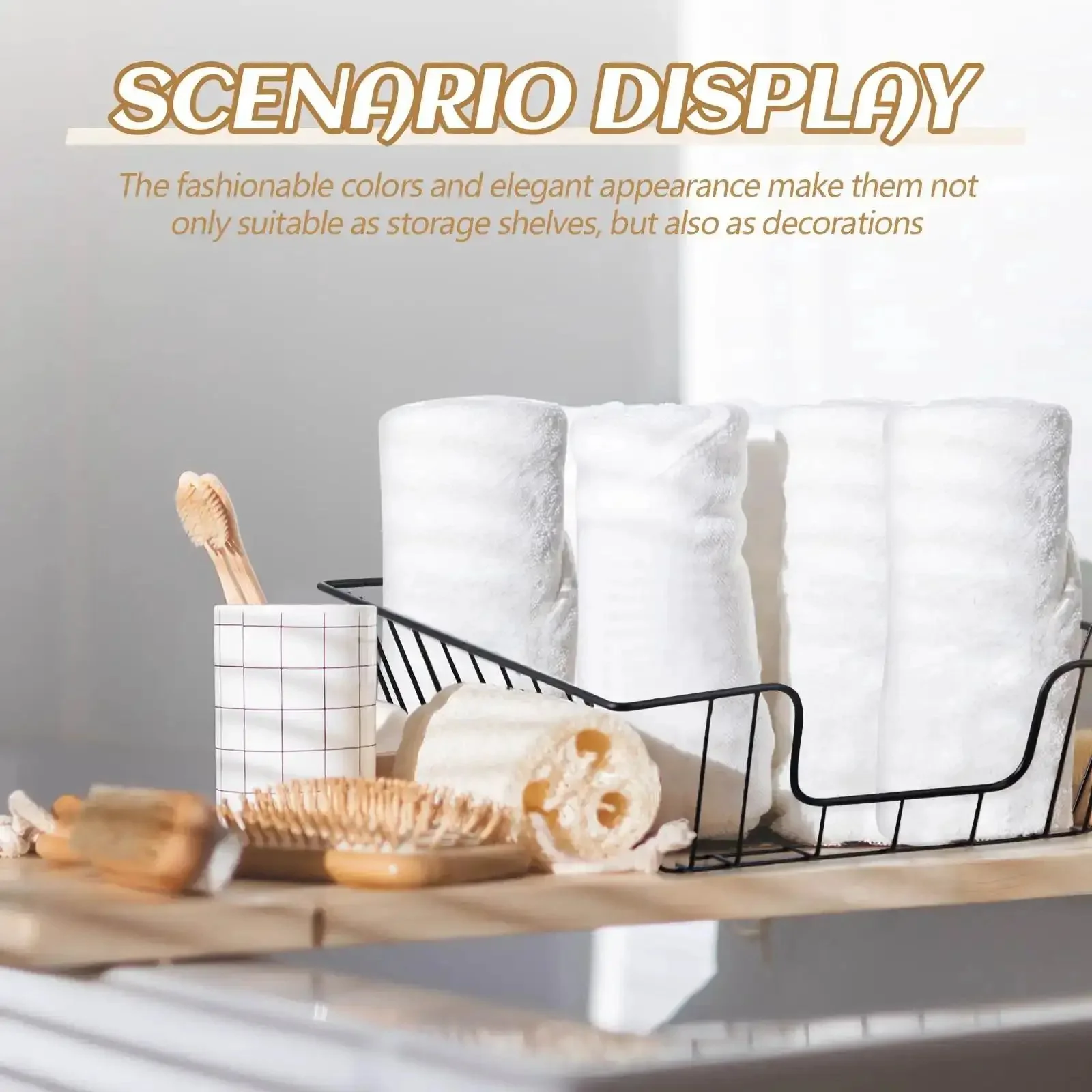 Six Pack Metal Letter Tray Set Stackable Wire Paper Organizer For Desk File Holder Basket Letter Storage For Office Home Classroom School 14 X 10 X 3 Inches Black - Image 2
