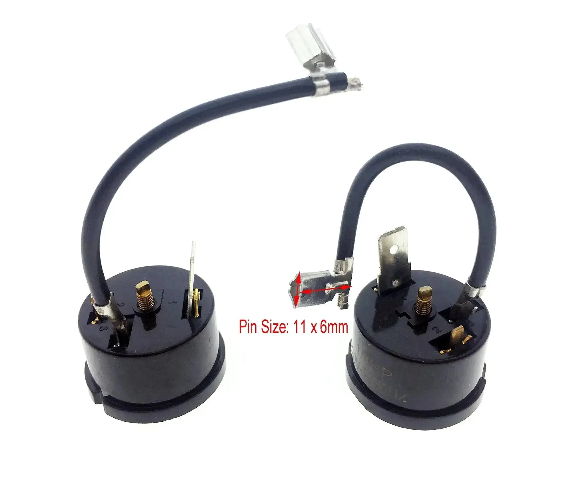 Six Pack Round Compressor Overload Thermal Protectors for One Sixth HP 220 Volt Refrigerator Starter Relay 125 Watt Durable Plastic and Metal Build Easy Install Includes Six Pieces for Safe and Smooth Motor Startup - Image 3