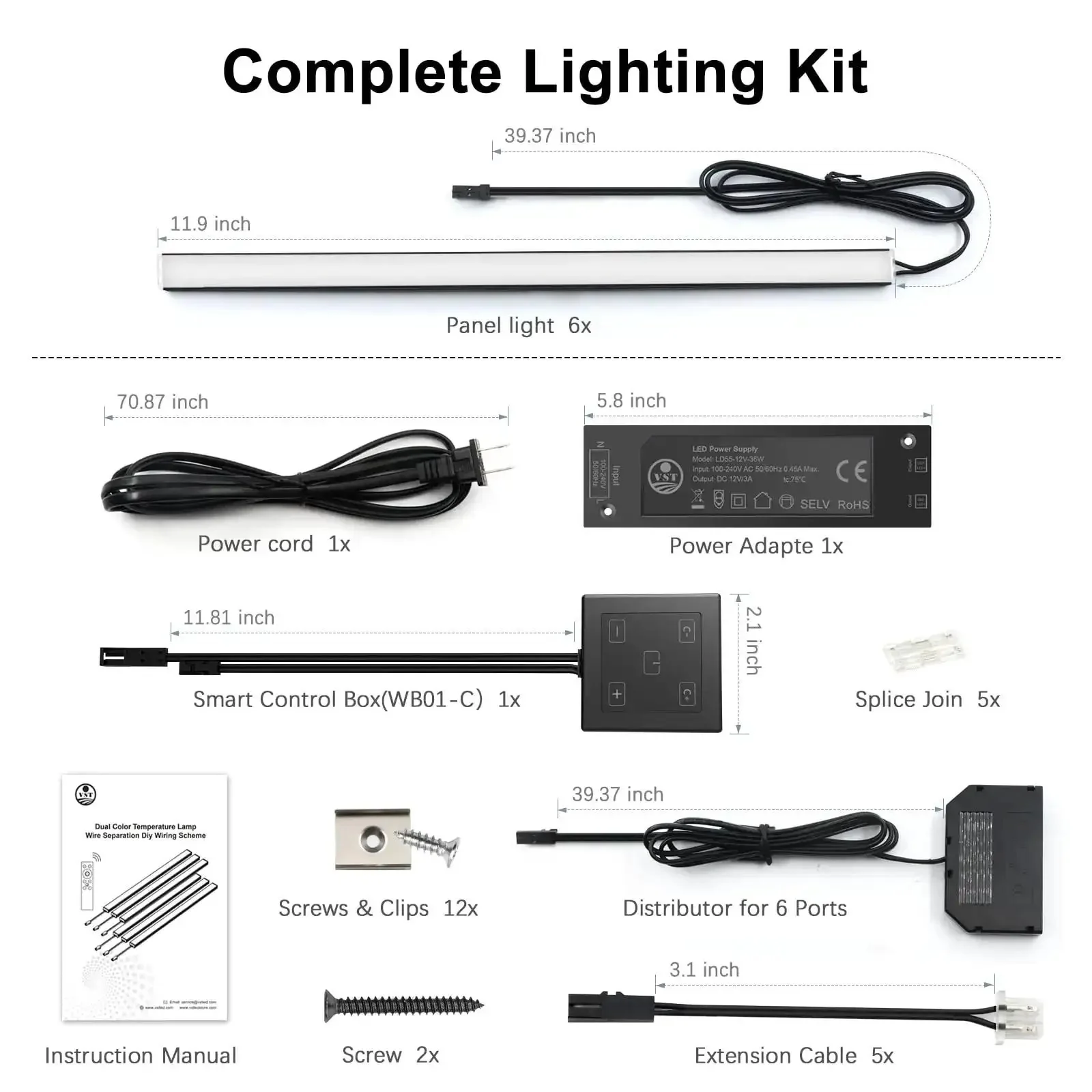 Six Pack Under Cabinet Lighting With Touch Control LED Light Bars, Dimmable And Color Temperature Adjustable 2700K To 6500K, Ultra Thin Linkable Under Counter Lights For Kitchen, Closet, And Display No Hassle Setup - Image 4