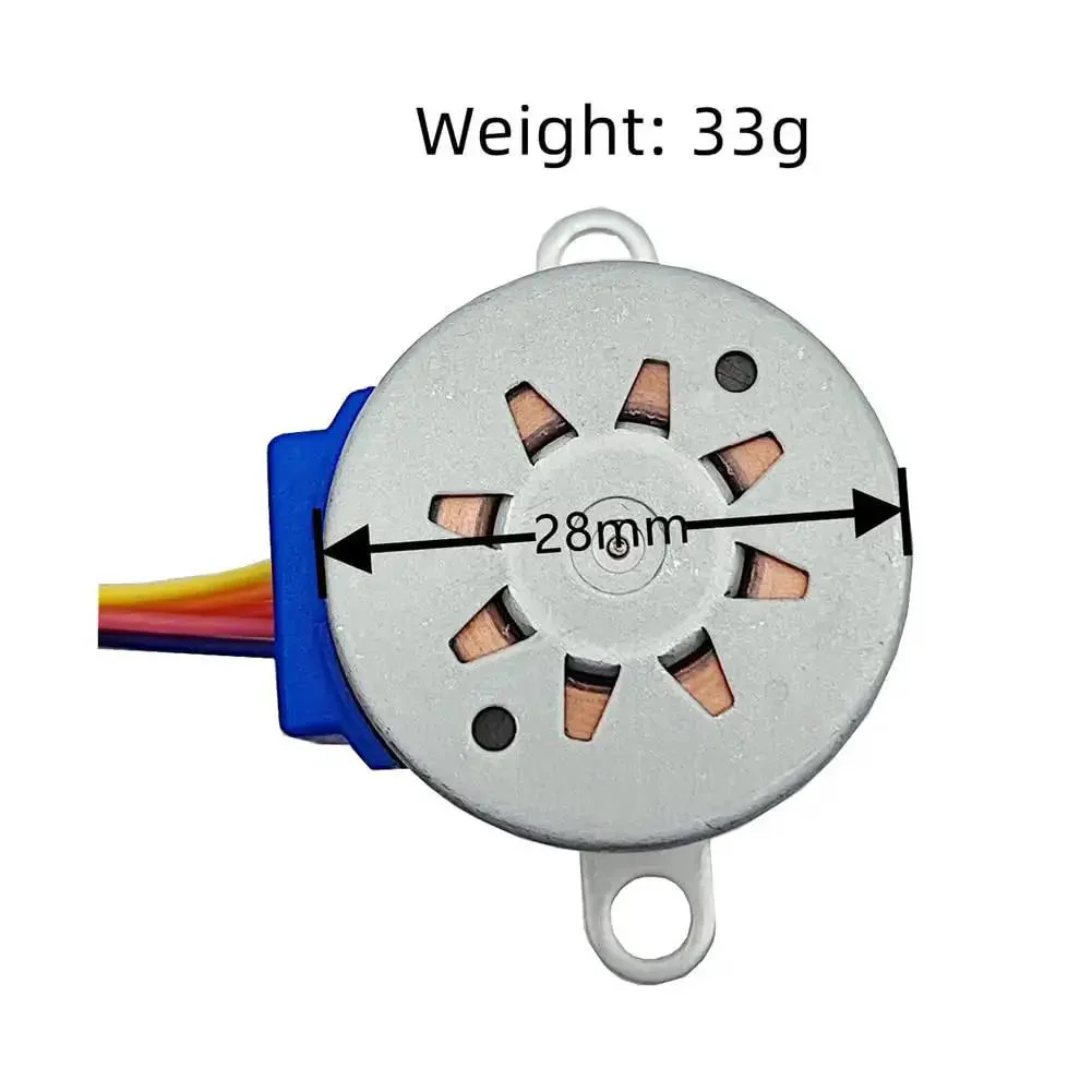 Six Sets Stepper Motor Drive Module With ULN2003 Interface Green Board For 28BYJ 48 Four Phase Five Wire 12 Volt DC Stepper Motor Kit Ready To Plug In And Use - Image 4