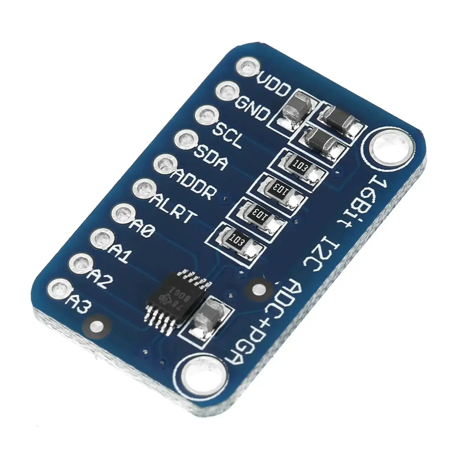 Sixteen Bit I2C Analog To Digital Converter Development Board With Programmable Gain Amplifier And High Precision ADC Module For Easy Maker Friendly Prototyping And Sensor Projects - Image 4
