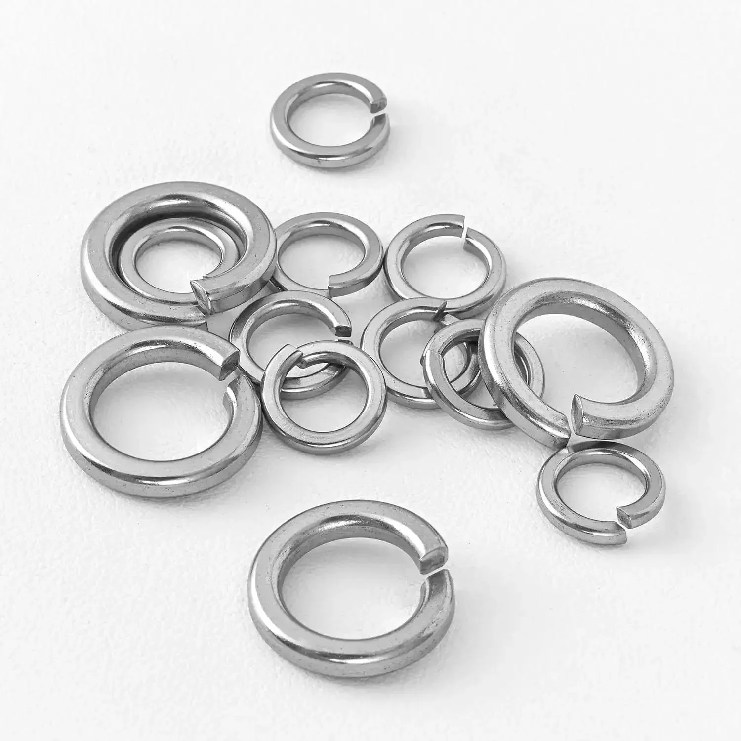 Size 10 Split Lock Washer Pack Of 100, 304 Stainless Steel Hardware, Corrosion Resistant And Durable, Off Center Split Ends Bite Into Mating Material For A Tight Grippy Vibration Free Hold On Metal Fasteners - Image 2