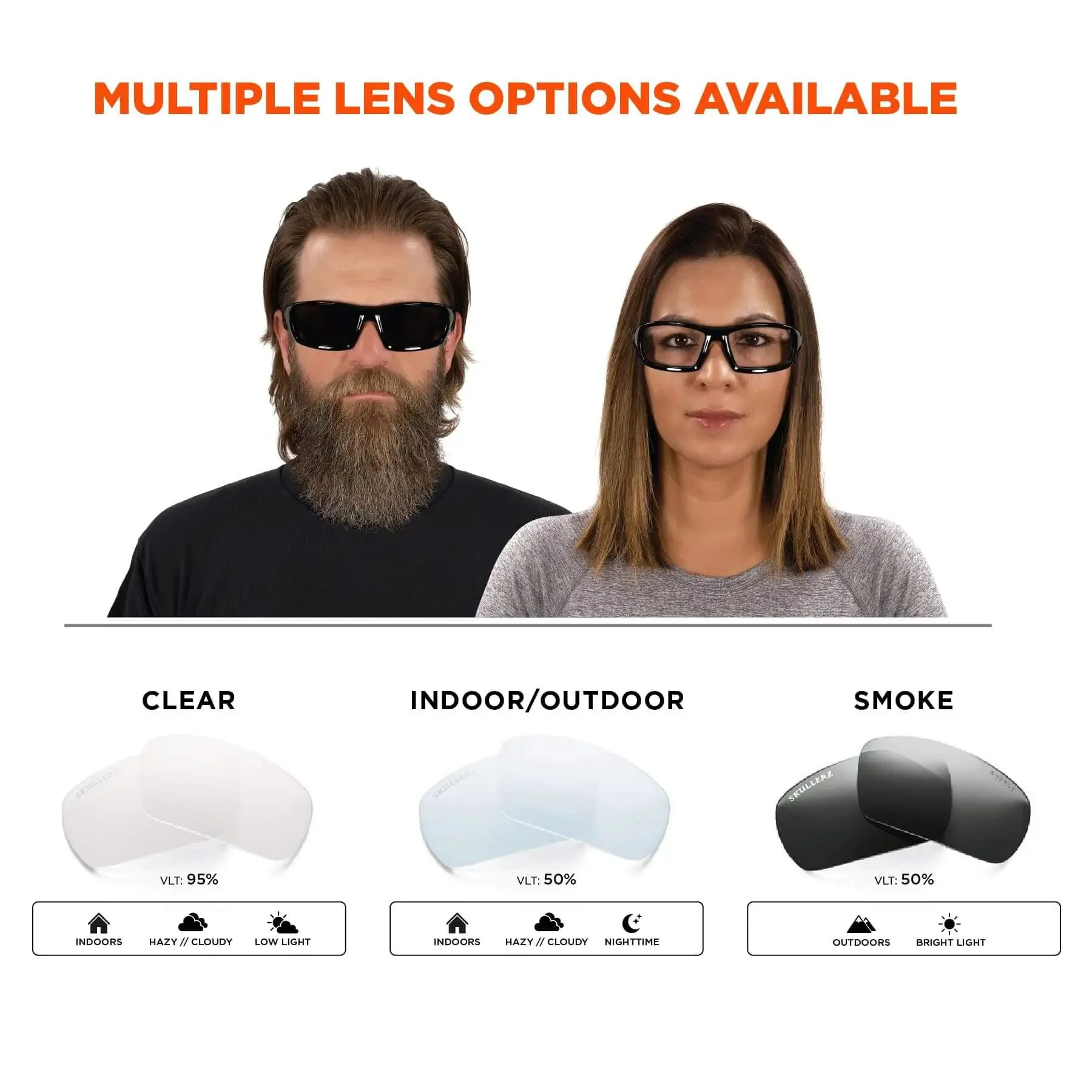 Skullerz Odin Safety Glasses Matte Black With Anti Fog Smoke Lens Fog Off Treatment For Clear Vision All Day Built Tough Full Frame Comfort ANSI Z87.1-2020 Plus CSA Z94.3 MIL-PRF 32432 Ballistic Impact UV 99.9% Protection - Image 4