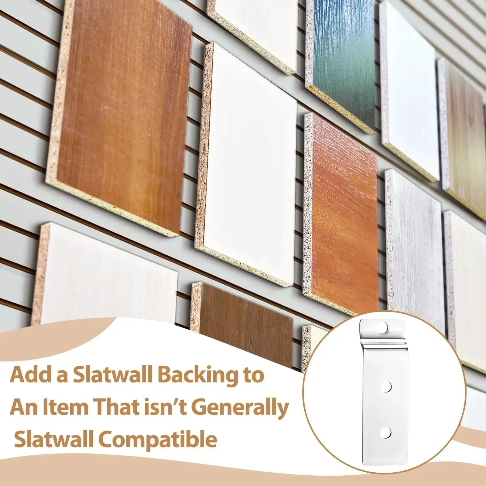 Slatwall Metal Plate Mount Backplate Adapter 10 Pack For Heavy Duty Slatwall Displays With Three Pre Drilled Holes Backplates For Secure Easy Install Of Retail Items On Metal Panels - Image 3
