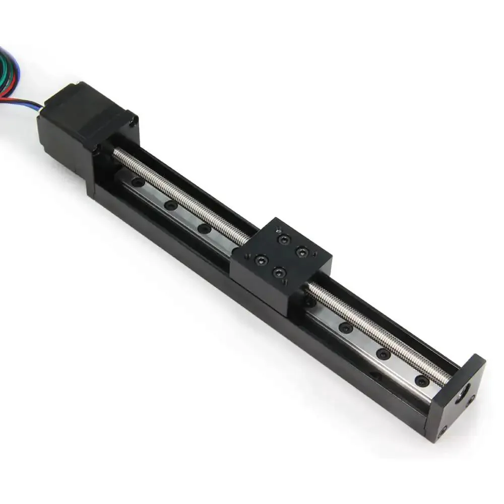 Slick Compact Linear Rail Guide System With 150Mm Travel, 6Mm Lead Screw And 1Mm Pitch, Nema 11 Motor Compatible CNC Router Linear Stage X Y Z Actuator, High Precision Movement For DIY Milling - Image 2