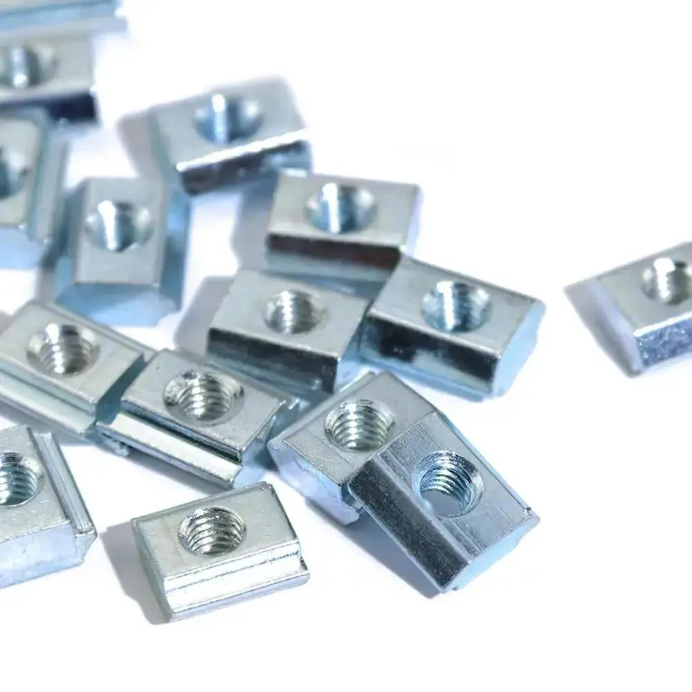 Sliding T Nuts M4 Thread For 2020 Series T Slot Aluminum Extrusion 6mm Profile Hammer Head Slide In Zinc Plated Carbon Steel Hardware For Projects Durable Quick Install For Secure Mounting