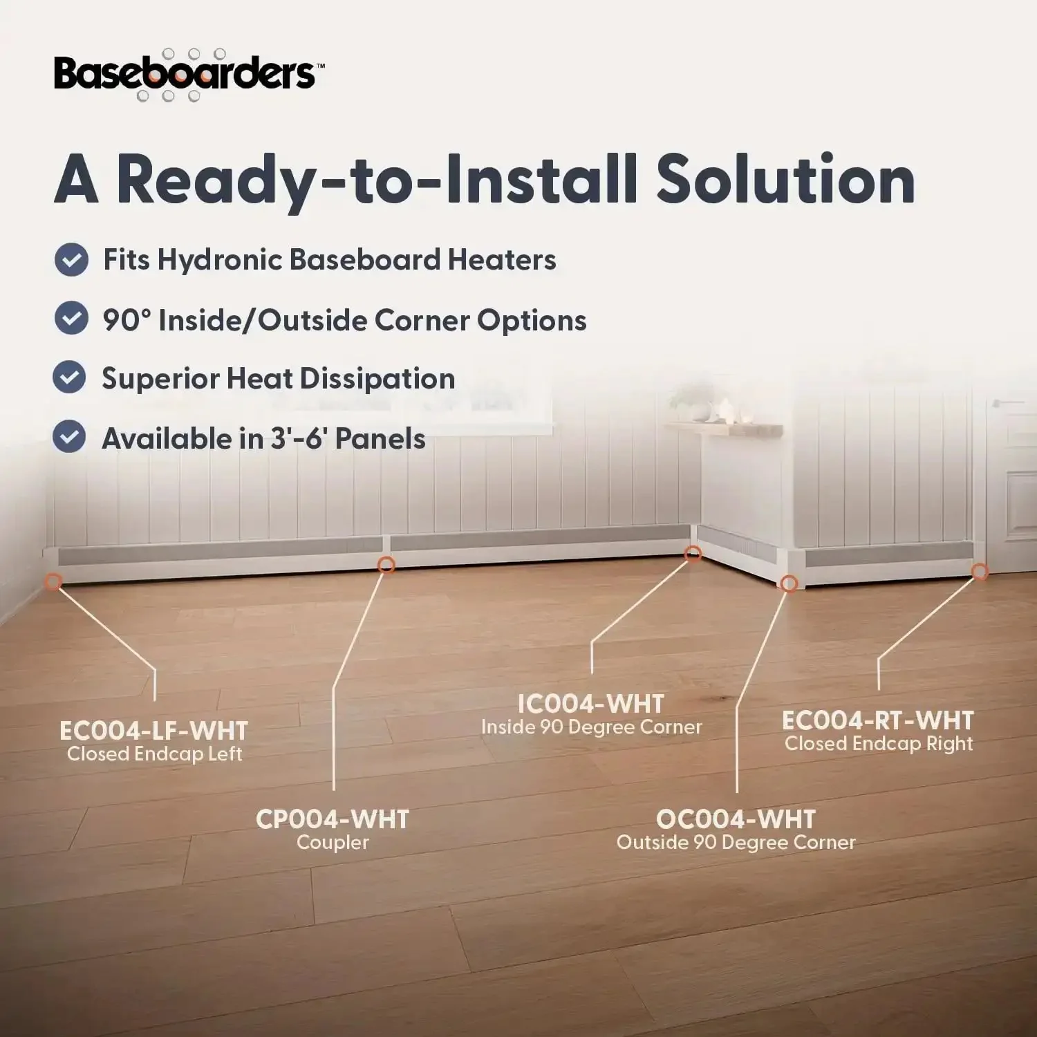 Slip On 5 Foot Galvanized Steel Baseboard Heater Cover White Rust Resistant For Hydronic Hot Water Systems Keeps Heater Dust Free And Boosts Energy Efficiency At Home - Image 5