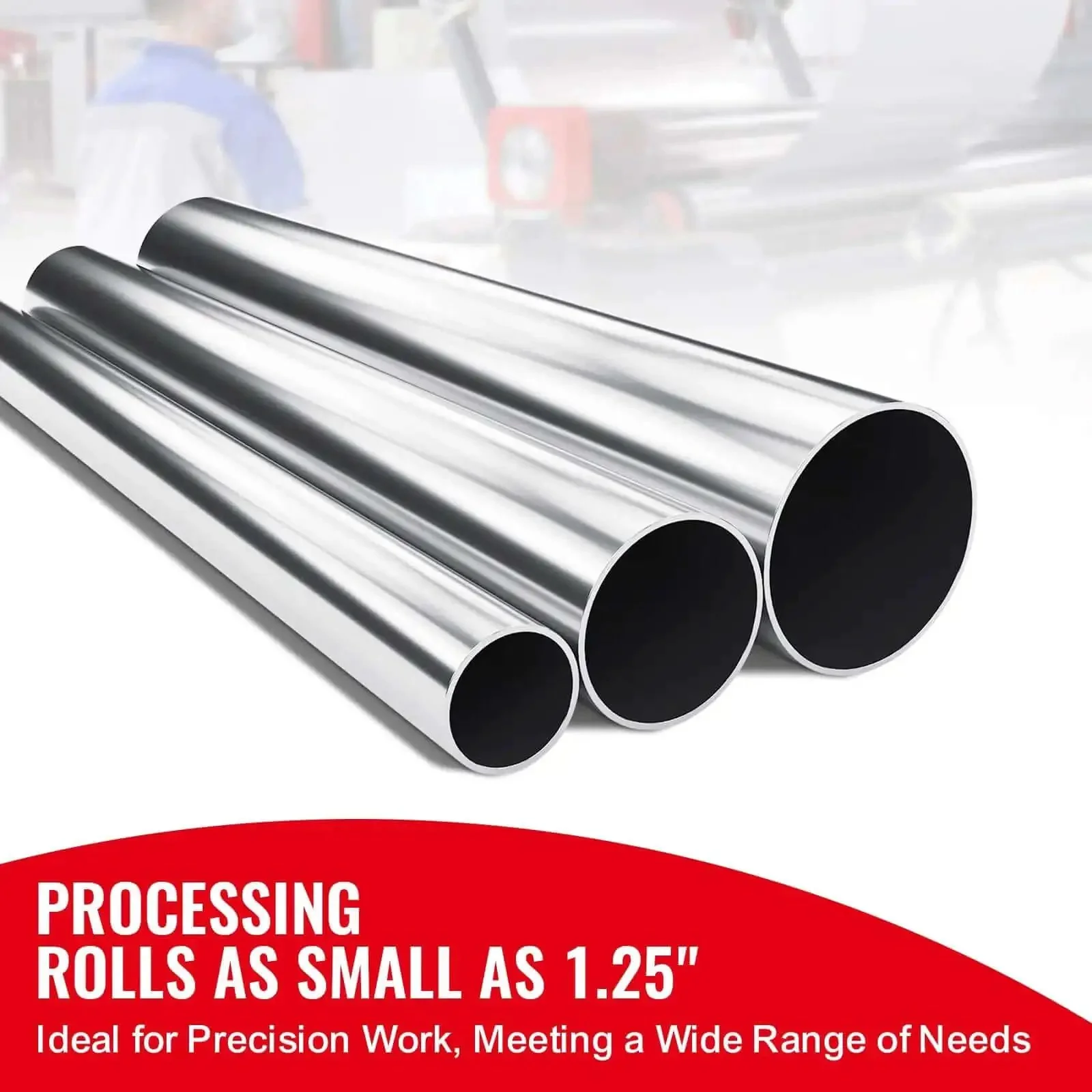 Slip Roll Machine With 12.6 Inch Forming Width For 20 Gauge Metal, Sheet Metal Rolling And Bending Tool With Two Detachable Rollers For Low Carbon Steel Copper And Aluminum Alloy, Heavy Duty Pro Grade Roller Gap Adjustment - Image 8