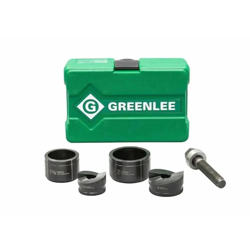 Slug-Buster Manual Knockout Set For One And A Half To Two Inch Holes, Pro Grade Build With Easy Alignment, Heavy Duty Die Design, Wide Material Range, Portable Five Pound Kit For Electrical Conduits And Boxes