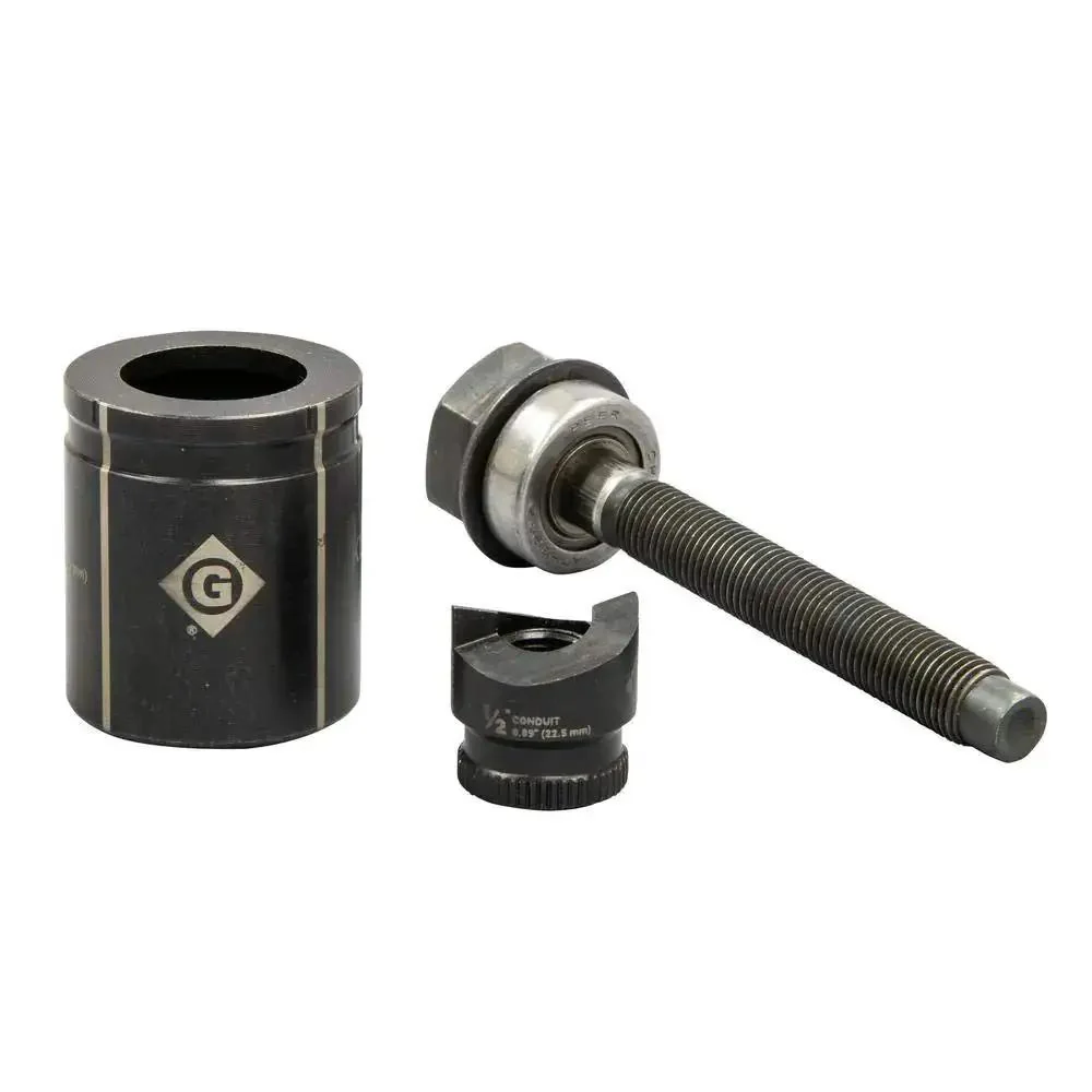Slug Buster Manual Knockout Set One Half Inch Conduit Size K2BB Replacement For 60246 Metal Body Knockout Tool Designed For Easy Slug Removal And Durable Electrical Work In The Field - Image 2