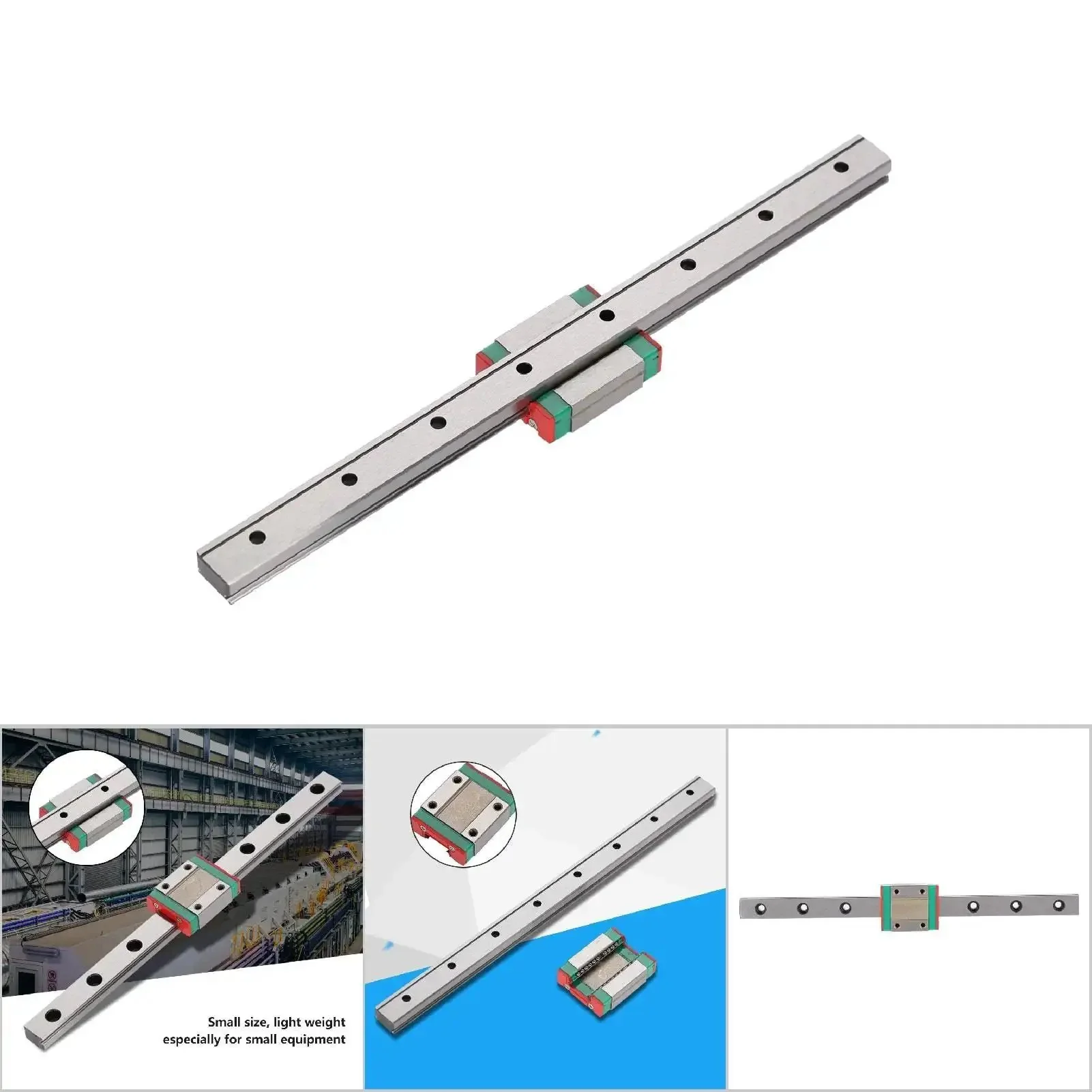 Small But Mighty Miniature Linear Rail Guide 12mm Wide With Slide Block 4 Point Contact For CNC, 3D Printer, And Automation Projects With 100mm, 150mm, 200mm, 300mm, And 450mm Length Options - Image 3