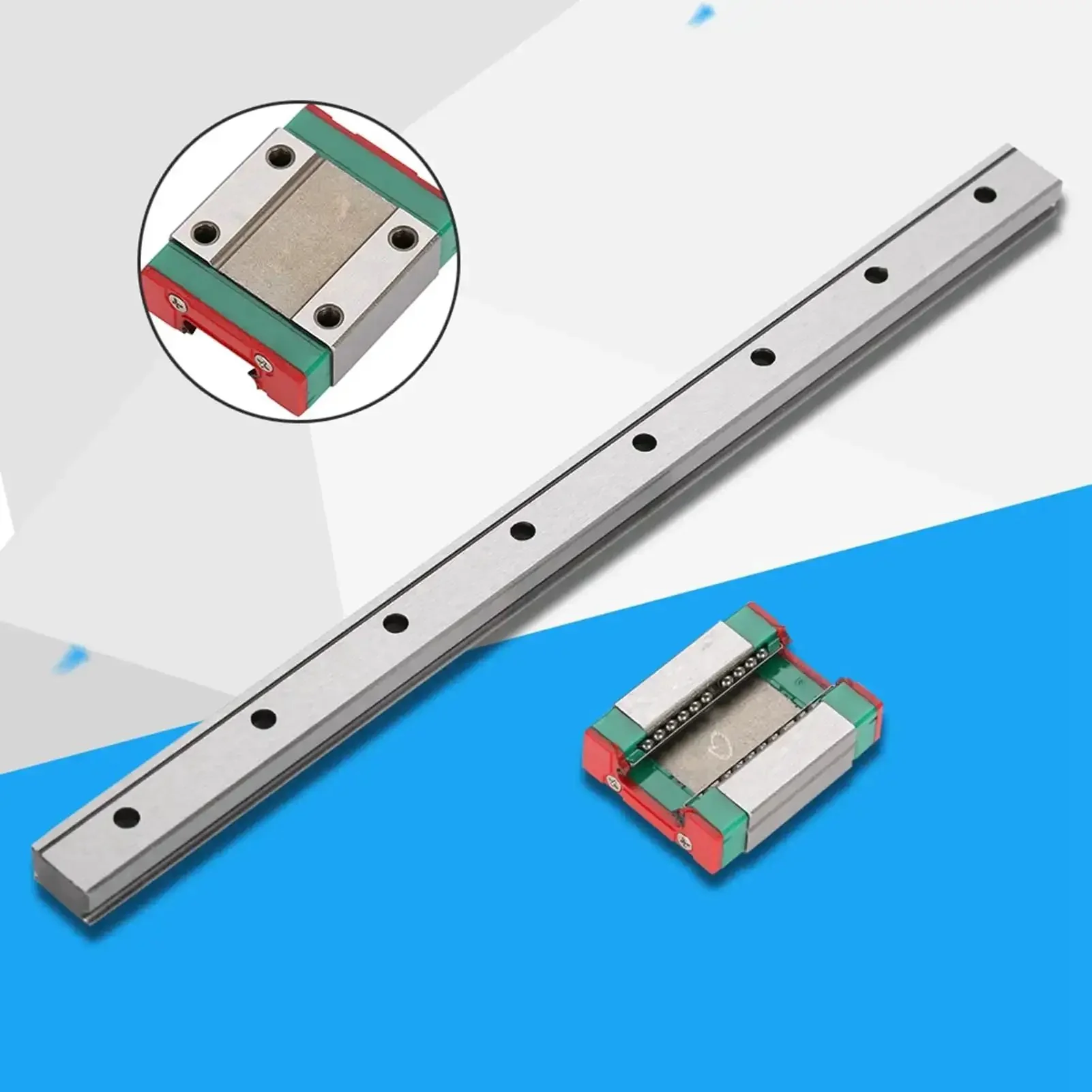Small But Mighty Miniature Linear Rail Guide 12mm Wide With Slide Block 4 Point Contact For CNC, 3D Printer, And Automation Projects With 100mm, 150mm, 200mm, 300mm, And 450mm Length Options - Image 8